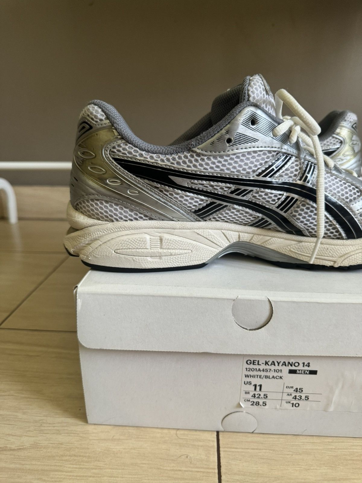 Asics × JJJJound Asics Gel Kayano 14 x JJJJound Silver Black Size US 11 / EU 44 - 8 Thumbnail