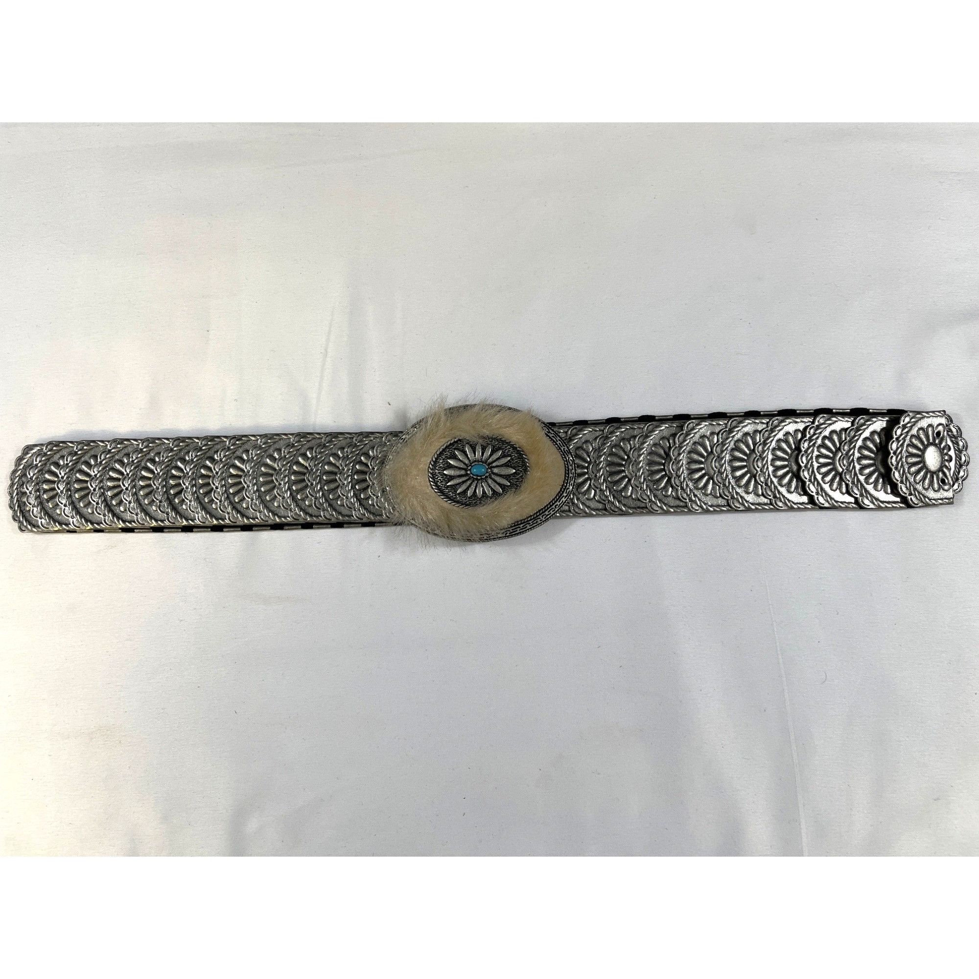 Other Vintage Women's Silver 37" Stretchable Waist Belt SKU 6292 Size ONE SIZE - 1 Thumbnail