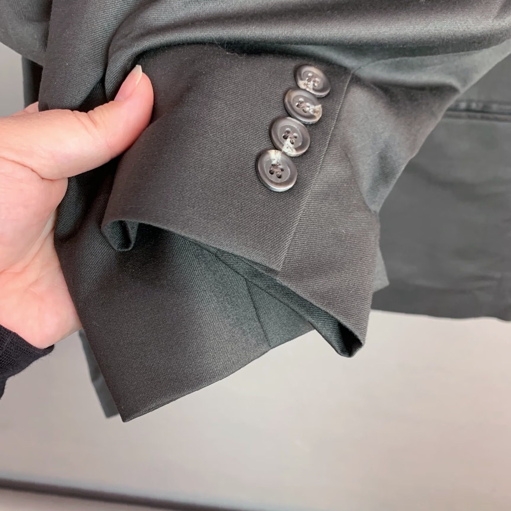Ralph Lauren Lauren Ralph Lauren Dark Gray Cashmere Wool Blazer Suit Sport Coat 42L Men Long Jacket Coat 42 Gray 92% Wool 8% Cashmere Vintage? Size 42R - 3 Thumbnail