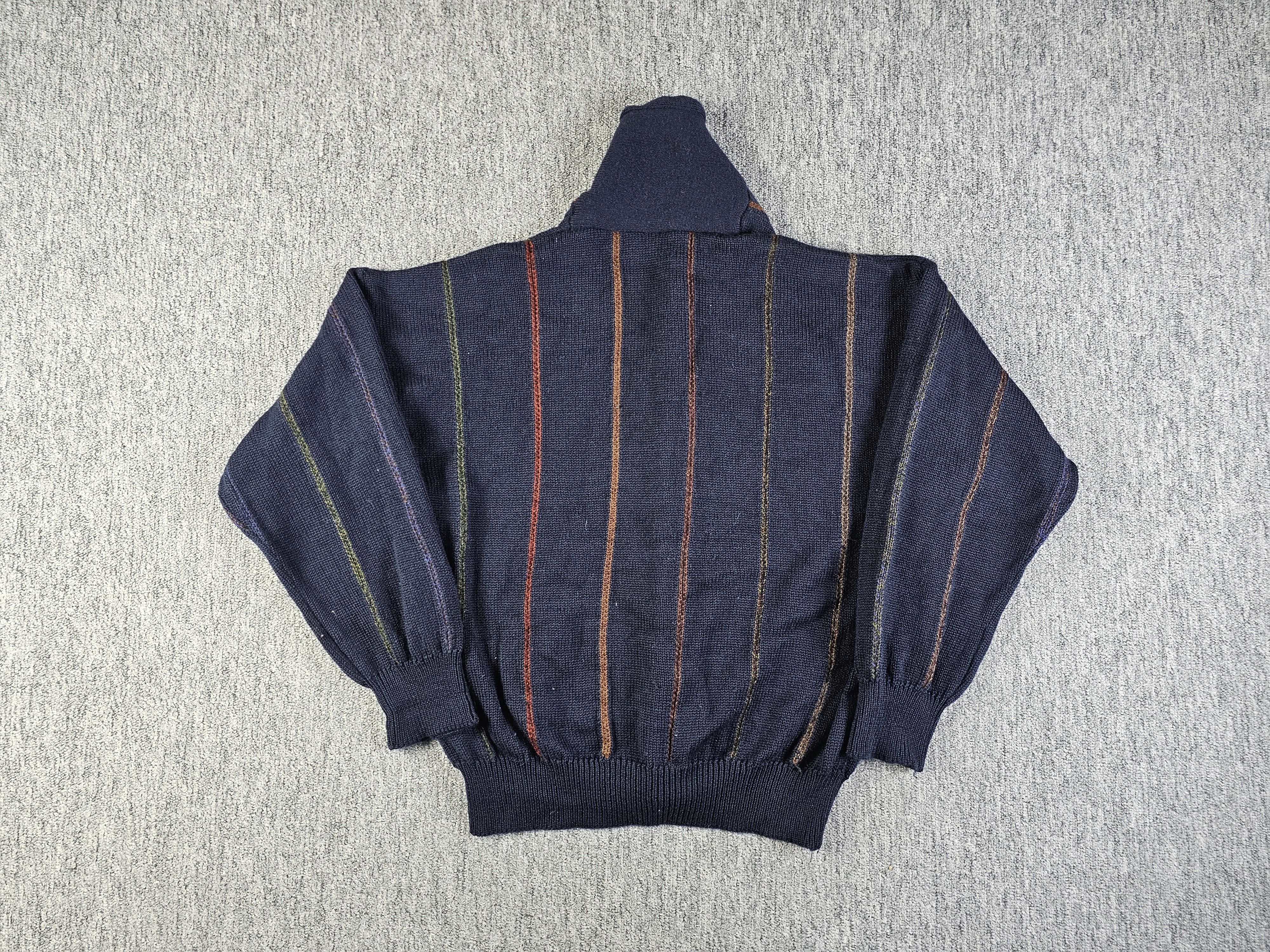 Gant Vintage Gant Cardigan Men M Relaxed Navy Striped Wool 90s Size US M / EU 48-50 / 2 - 2 Thumbnail