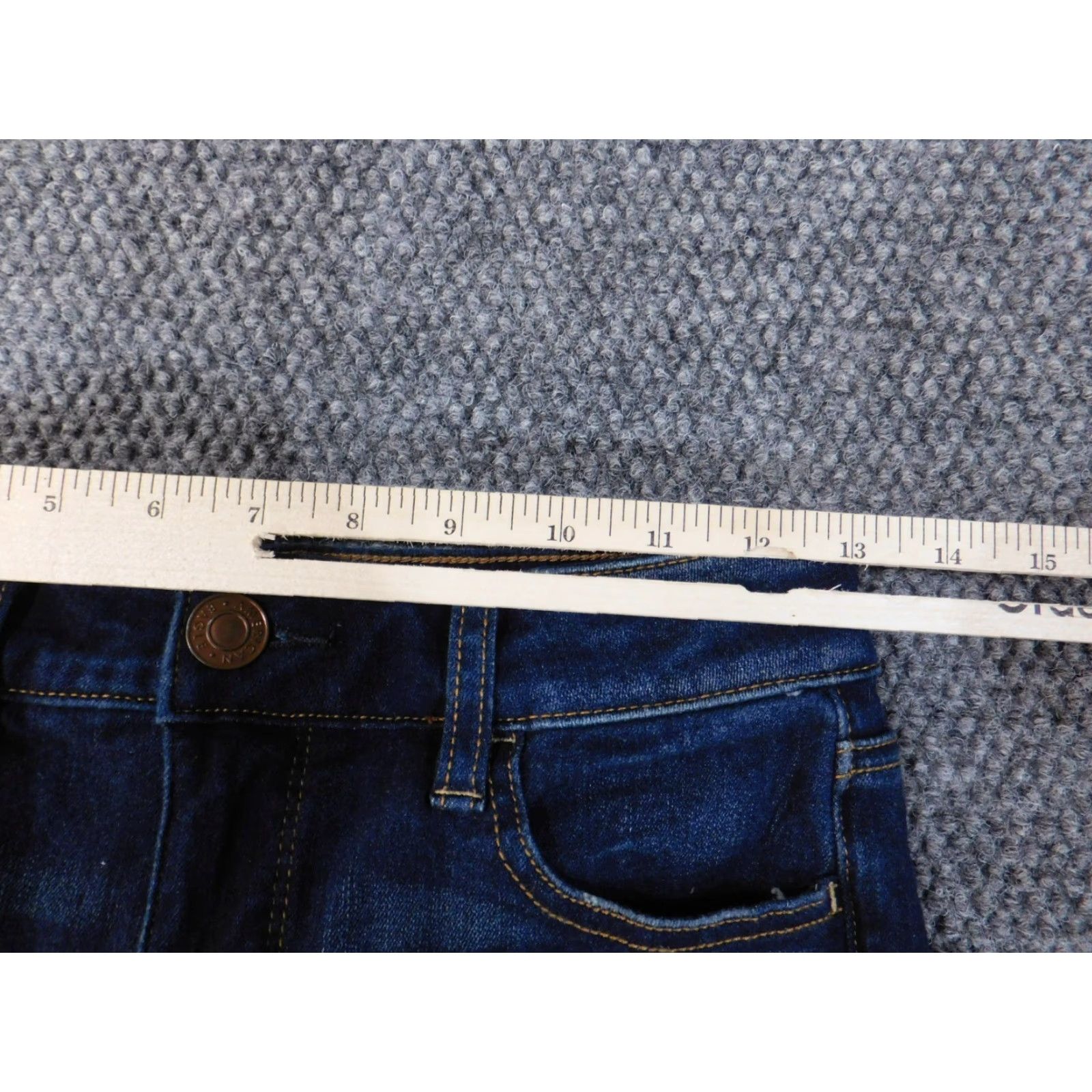 American Eagle Outfitters American Eagle Outfitters Jeans Jegging Blue Distressed 2 Womens Mid Rise 30in Inseam Denim Cotton Spandex Zip Size 26" / US 2 / IT 38 - 4 Thumbnail