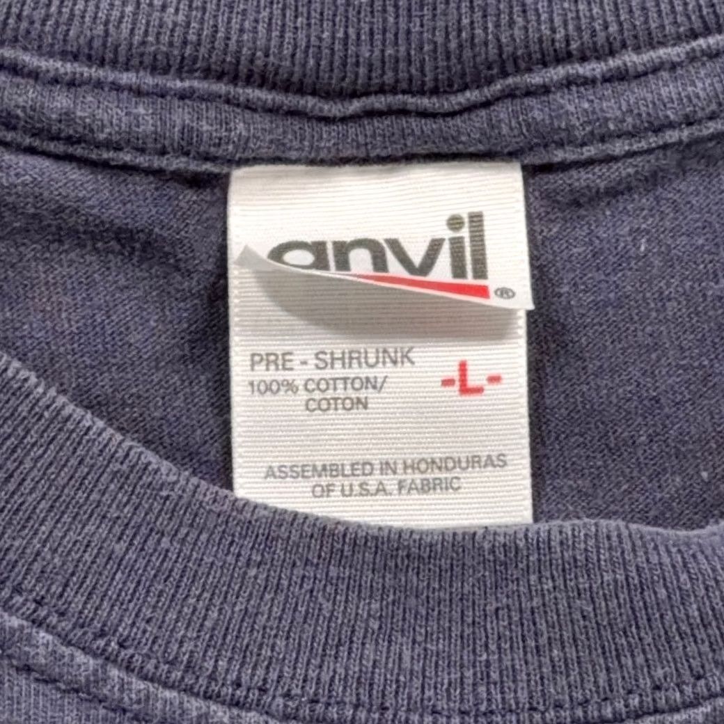 Anvil VINTAGE Fort McHenry Shirt Adult LARGE Blue Maryland History Flag Y2K Size US L / EU 52-54 / 3 - 3 Thumbnail