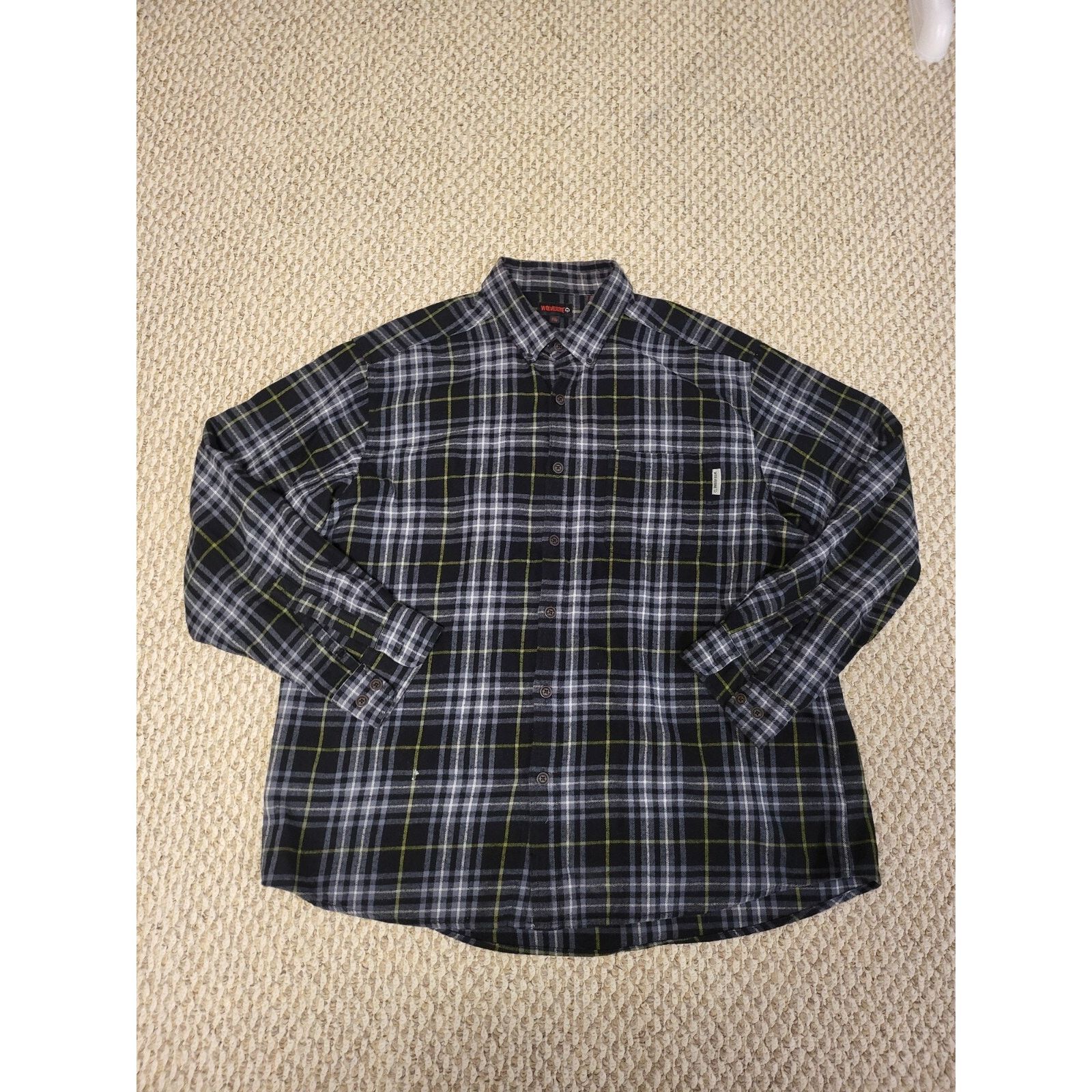 Wolverine Wolverine Plaid Flannel Shirt Long Sleeve Heavyweight Size US XXL / EU 58 / 5 - 1 Thumbnail