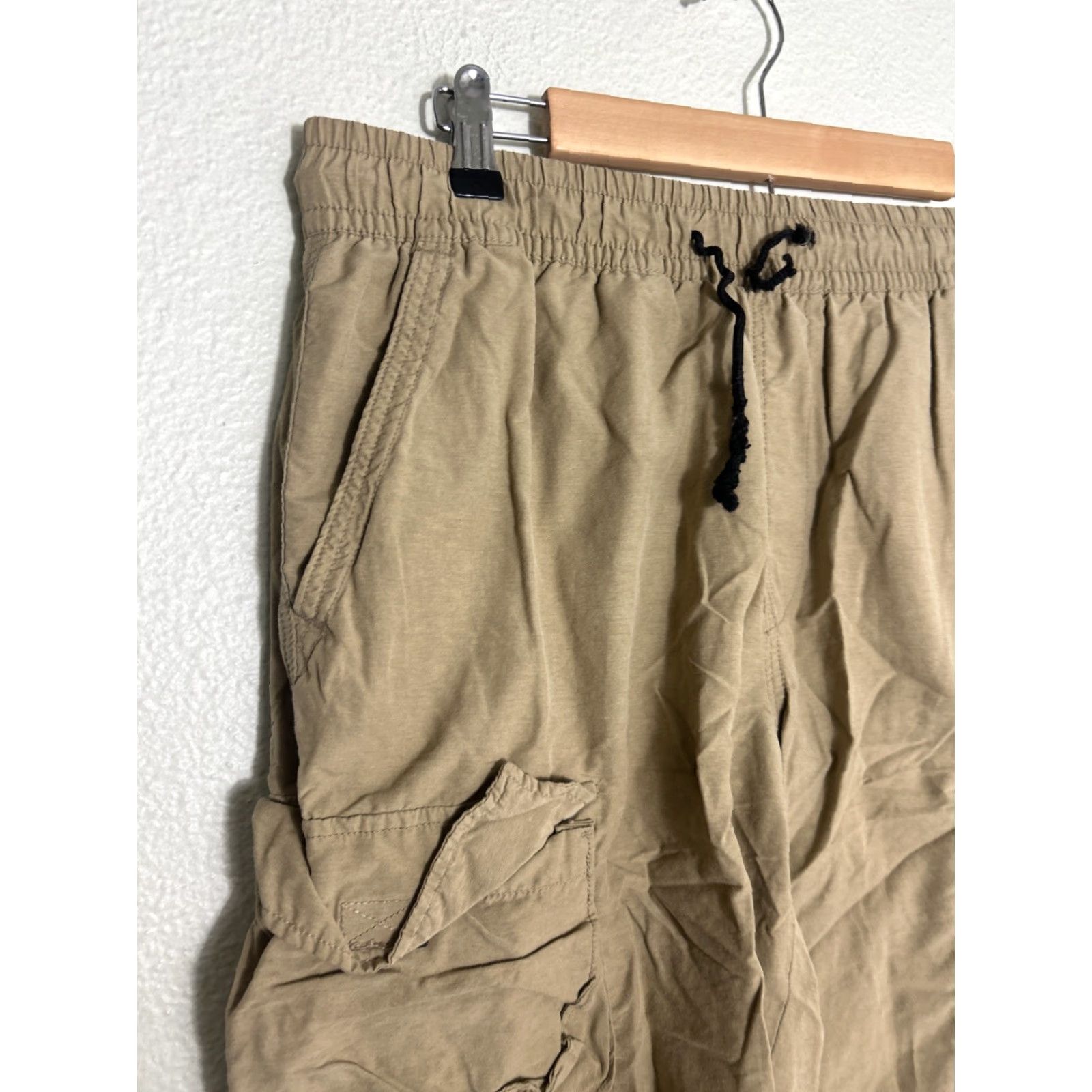 Vintage Aéropostale Mens Medium Active Utility Cargo Pants Pull On Beige 32x31 Size US 31 - 4 Thumbnail
