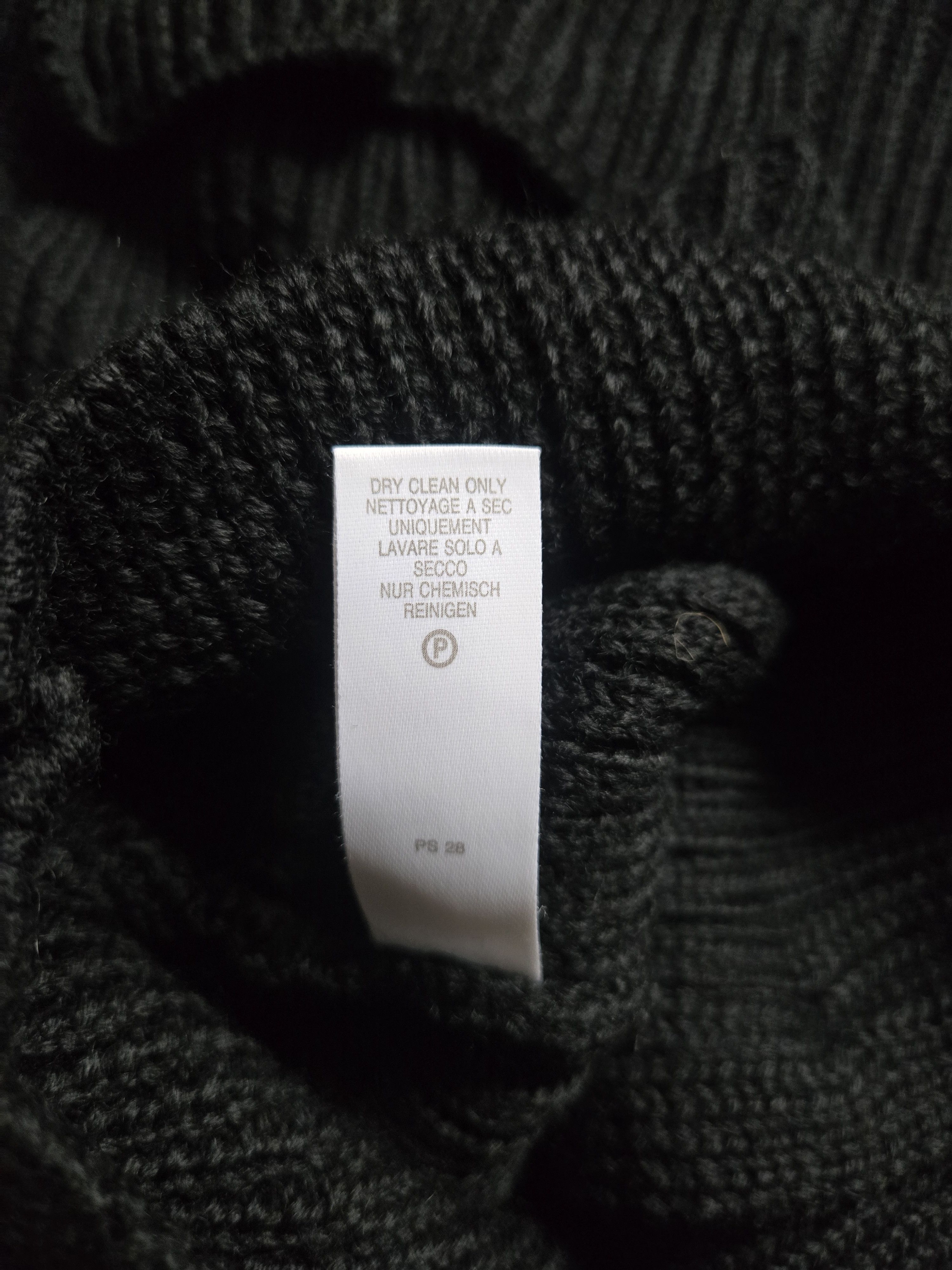 Paul Smith Paul Smith M Black Chunky Knit Wool Cardigan Made in England Size US M / EU 48-50 / 2 - 4 Thumbnail