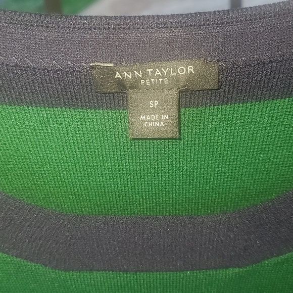Ann Taylor Ann Taylor Colorblock Striped Knit Elegant 3/4 Sleeve Sz. SP Size S / US 4 / IT 40 - 7 Thumbnail