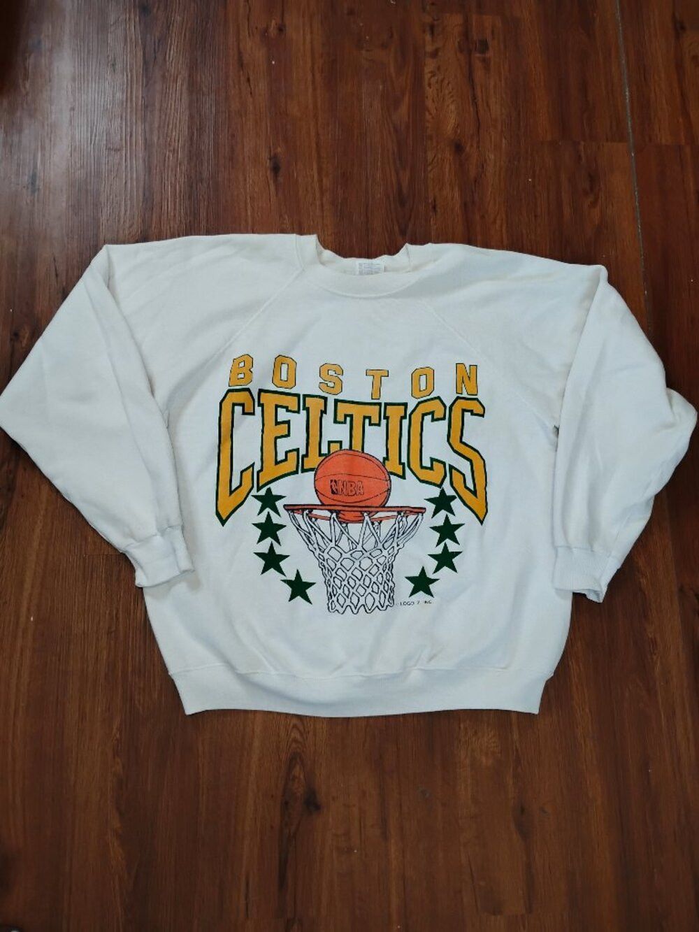 Logo 7 Vintage Logo 7 Boston Celtics Crewneck Sweatshirt Size US XL / EU 56 / 4 - 2 Thumbnail