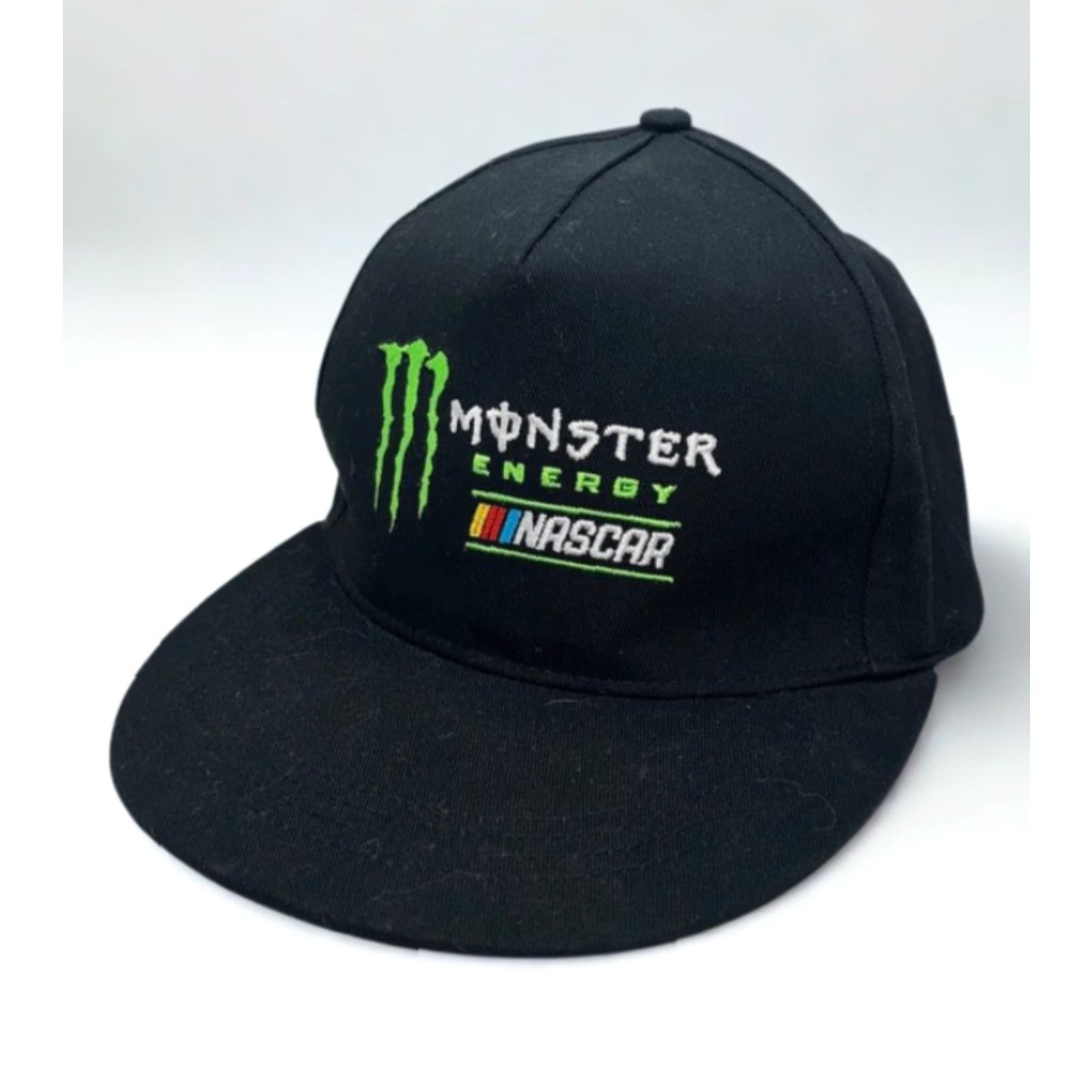 NASCAR Monster Energy NASCAR Snapback Hat Black Green Logo Cap NWOT Adjustable Hat Size ONE SIZE - 6 Thumbnail