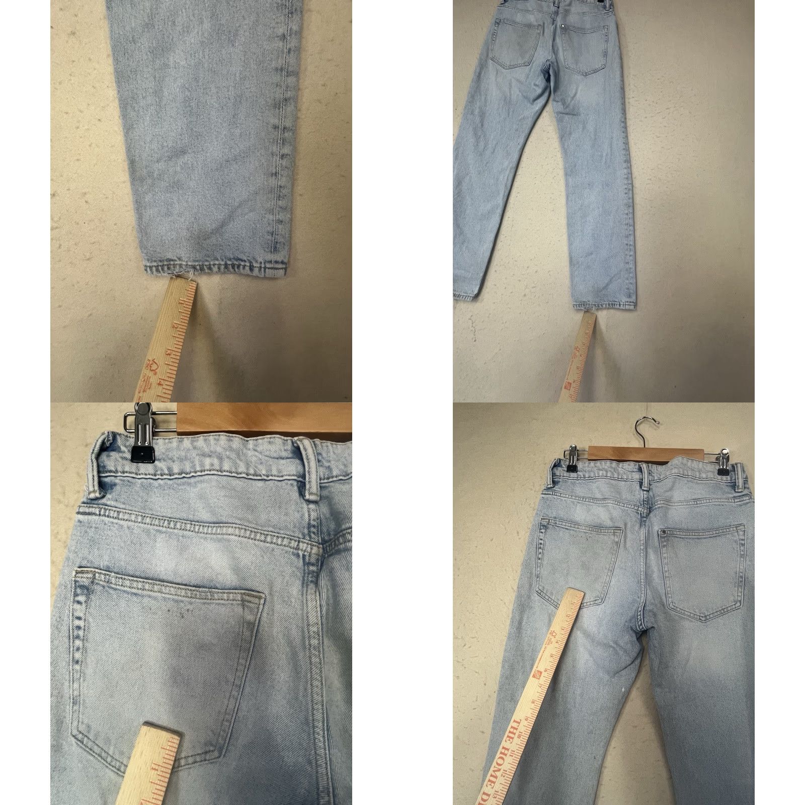 H&M H&M Jeans Distressed 29 X 32 Regular Fit Light Blue 5-Pocket Denim Cotton Blend Men Jeans Skinny Coupe Moulante See Pics Mens Size US 29 - 8 Thumbnail