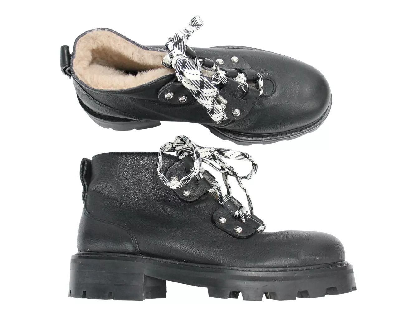 Jimmy Choo JIMMY CHOO Women's EU 37 Shearling Style Ankle Black Boots Size US 7 / IT 37 - 18 Thumbnail