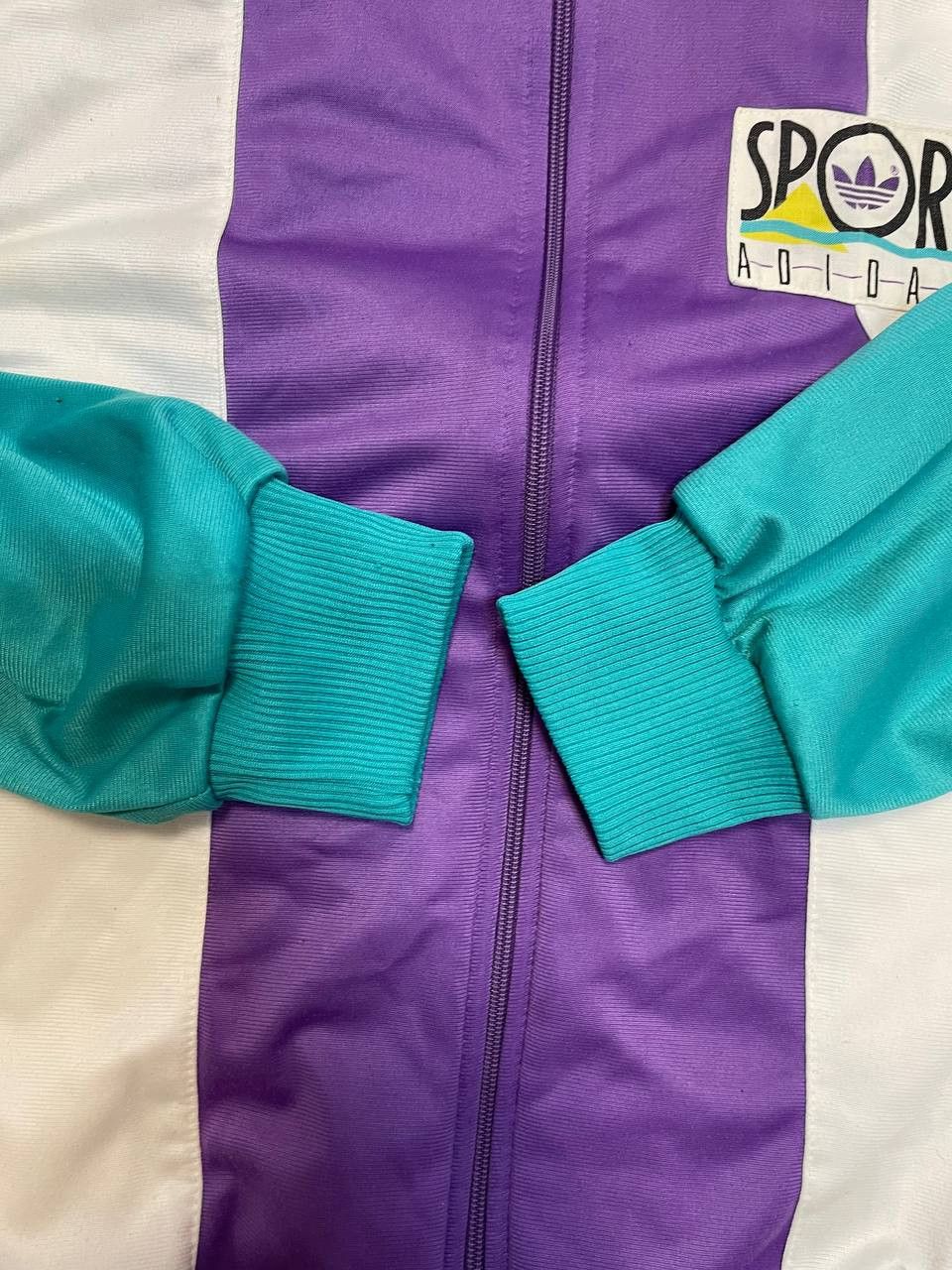 Adidas Vintage Adidas Sport Track Jacket 80s 90s Trefoil Logo Size US L / EU 52-54 / 3 - 9 Thumbnail