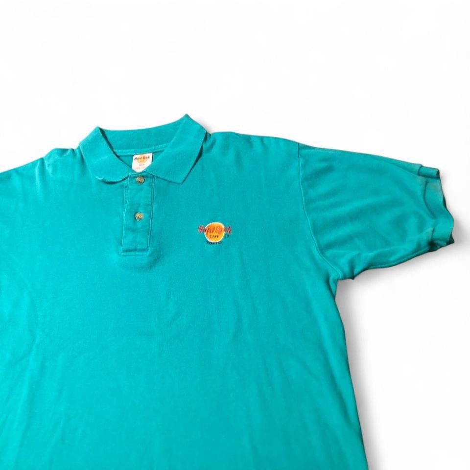 Hard Rock Cafe Turquoise Single Stitch Hard Rock Cafe Tokyo Polo Shirt 90s Size US M / EU 48-50 / 2 - 5 Thumbnail