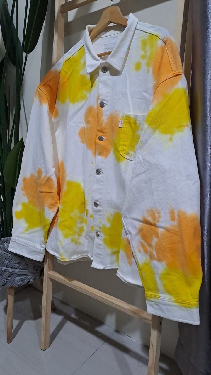 atmos ATMOS Denim Jacket Tye Dye Size US XXL / EU 58 / 5 - 6 Thumbnail