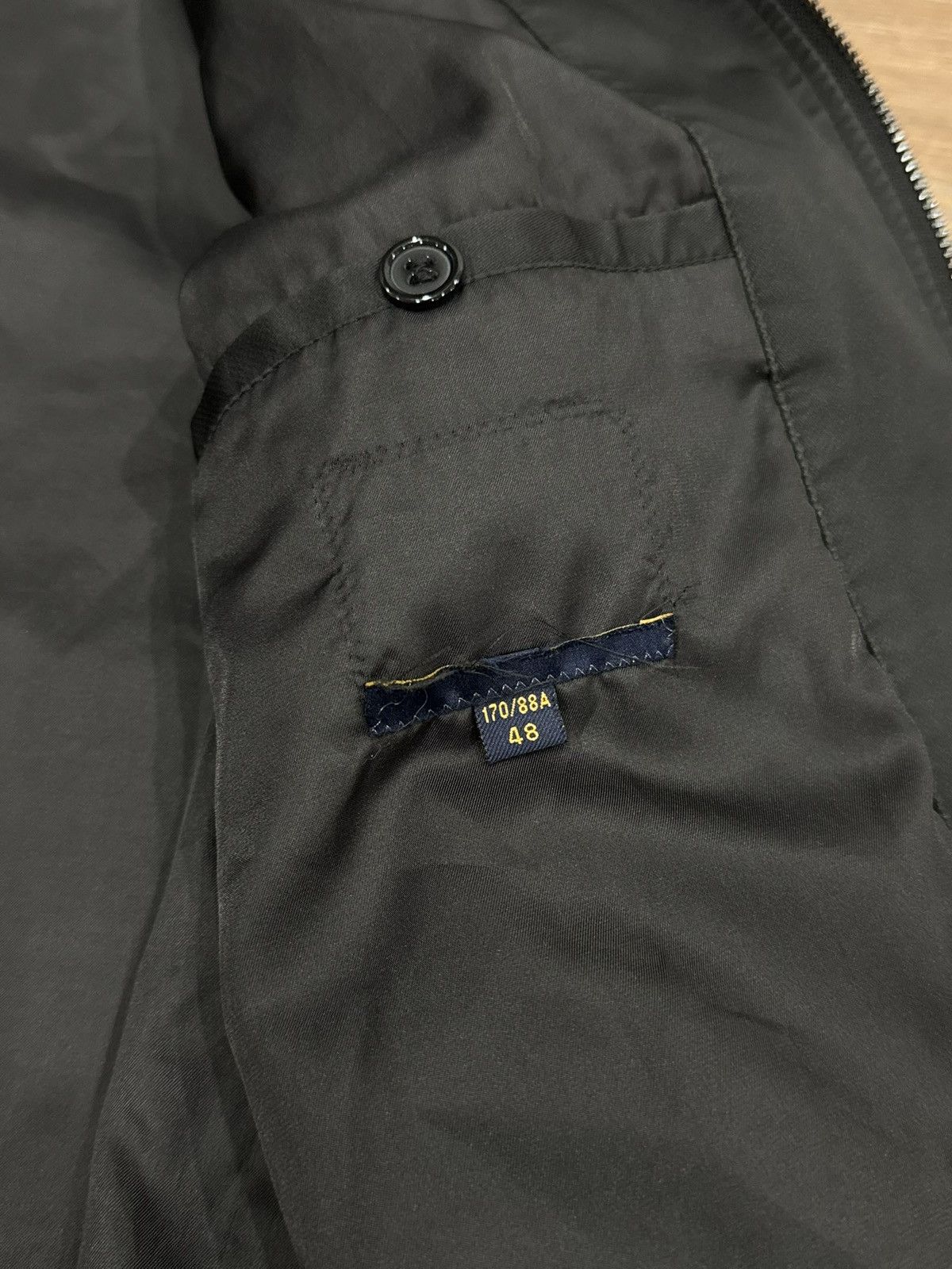 Japanese Brand Japanese Brand Technical Glossy Contrast Stitch Zip Blouson Size US M / EU 48-50 / 2 - 8 Thumbnail