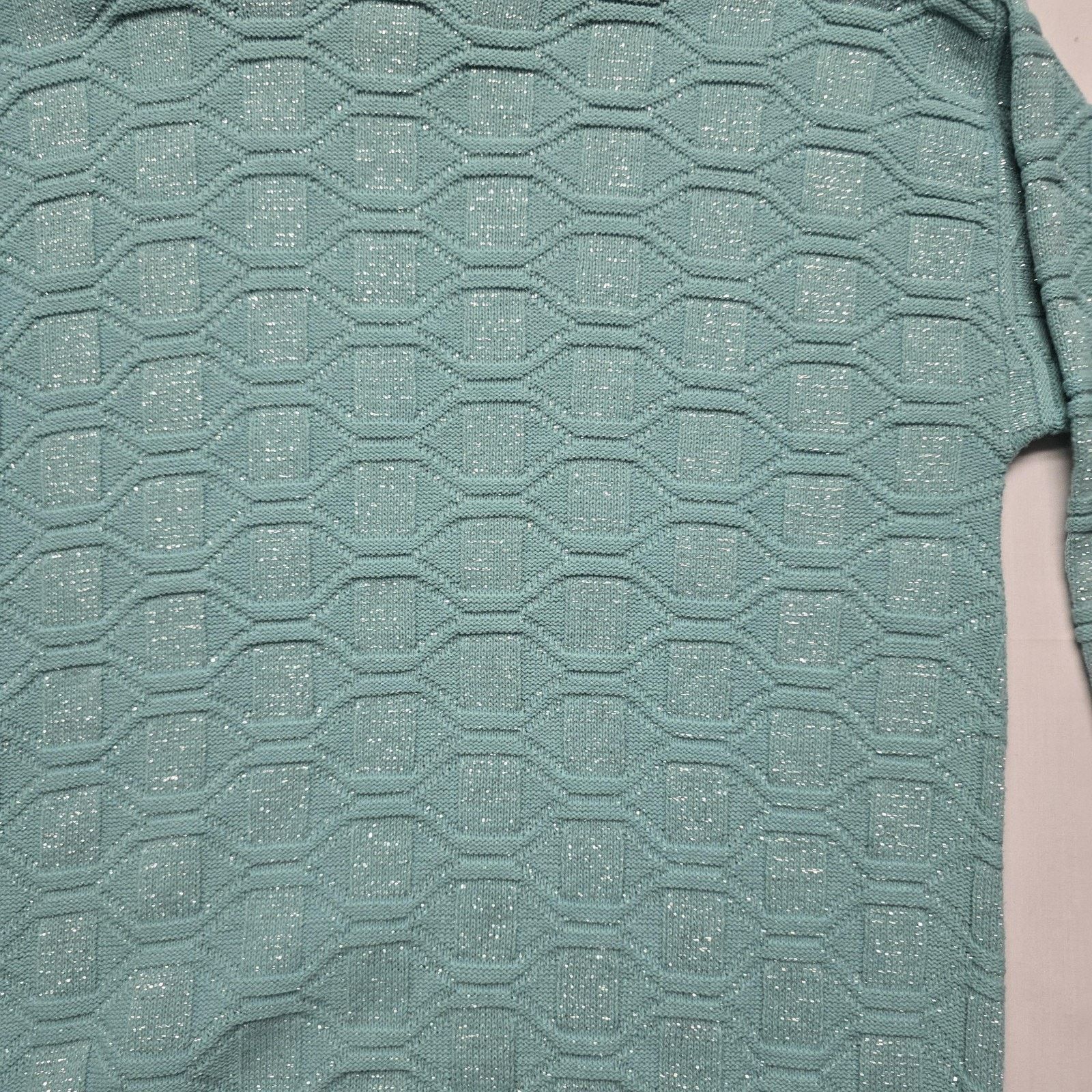 Vintage Vintage Dana Scott Sweater L Geometric Knit Pullover 90s Size L / US 10 / IT 46 - 7 Thumbnail
