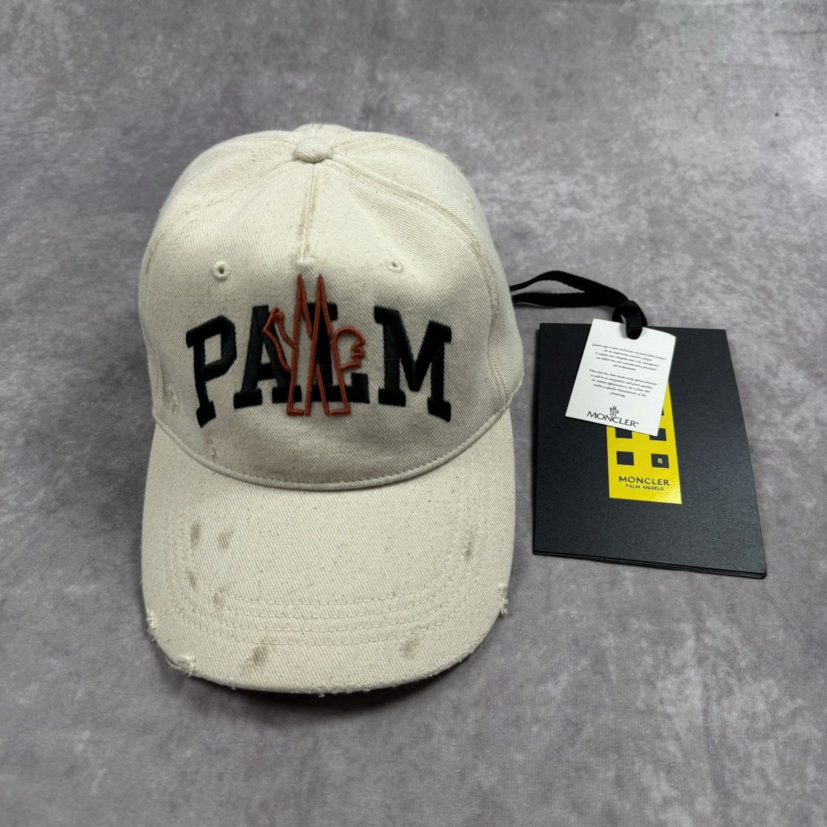 Moncler x Palm Angels distressed cap