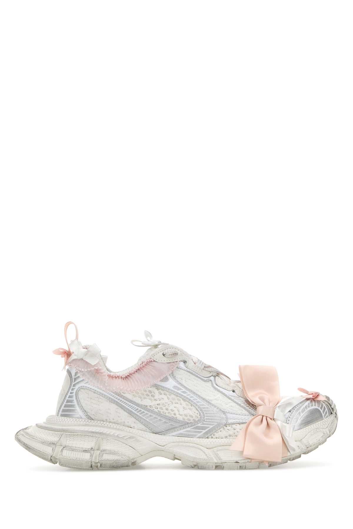 Balenciaga White Fabric And Rubber 3Xl Lace Sneakers Size US 10 / IT 40 - 1 Thumbnail