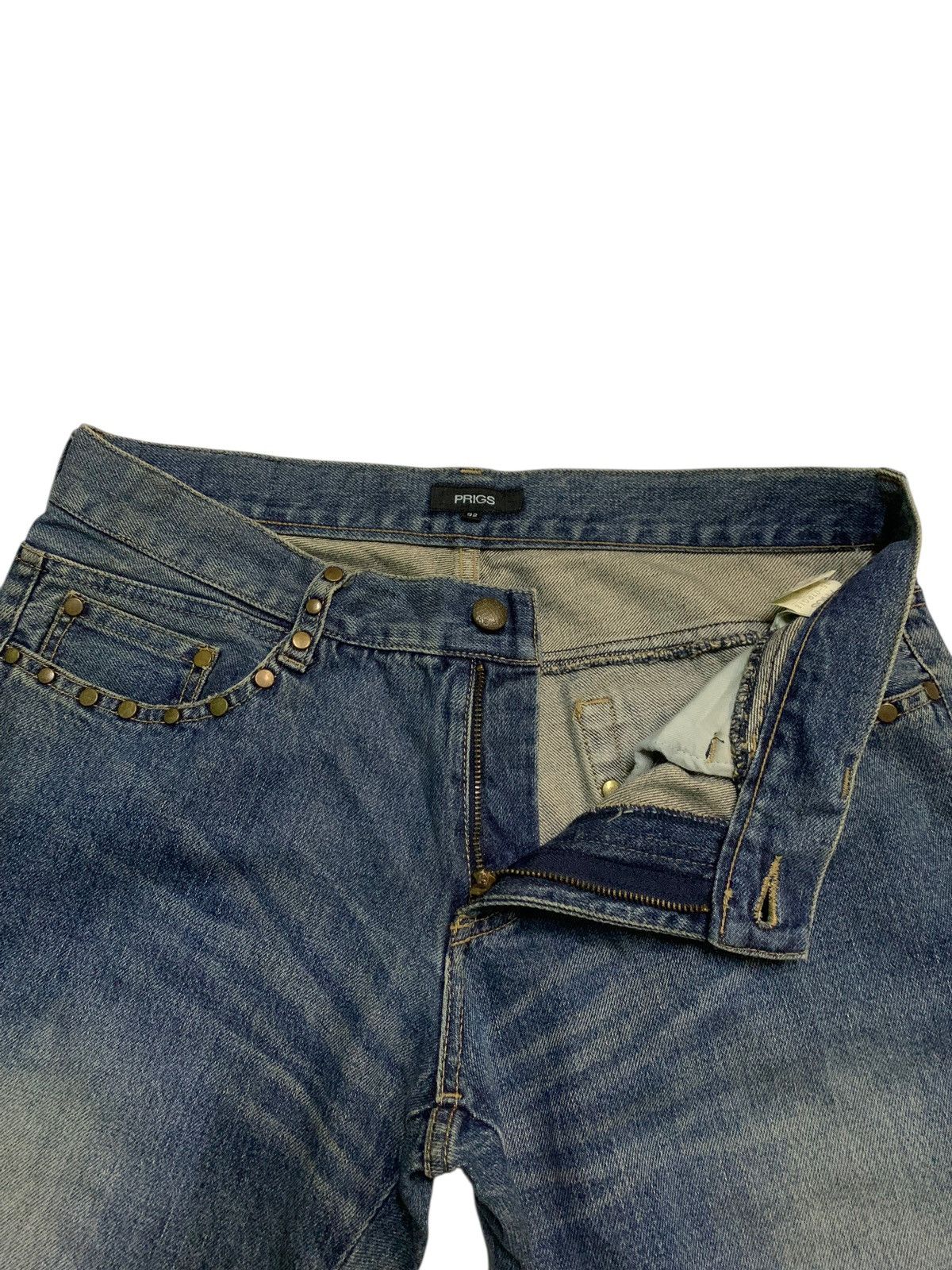 14th Addiction PRIGS SNAKE STUDDED PUNK JAPANESE DISTRESSED DENIM Size US 32 / EU 48 - 14 Thumbnail