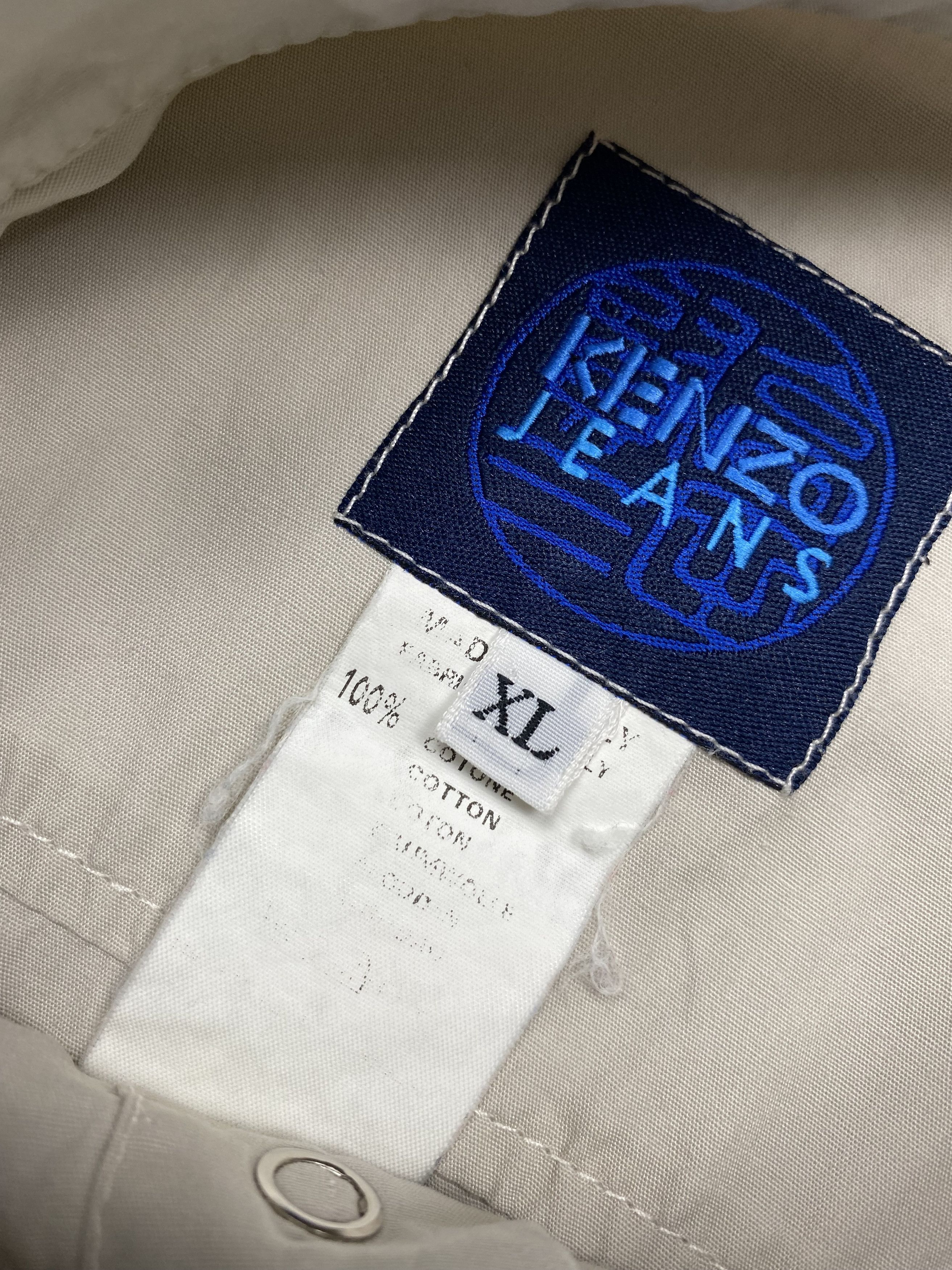 Kenzo × Vintage Kenzo Jeans Vintage Mens Long Sleeve Shirt Size US XL / EU 56 / 4 - 4 Thumbnail