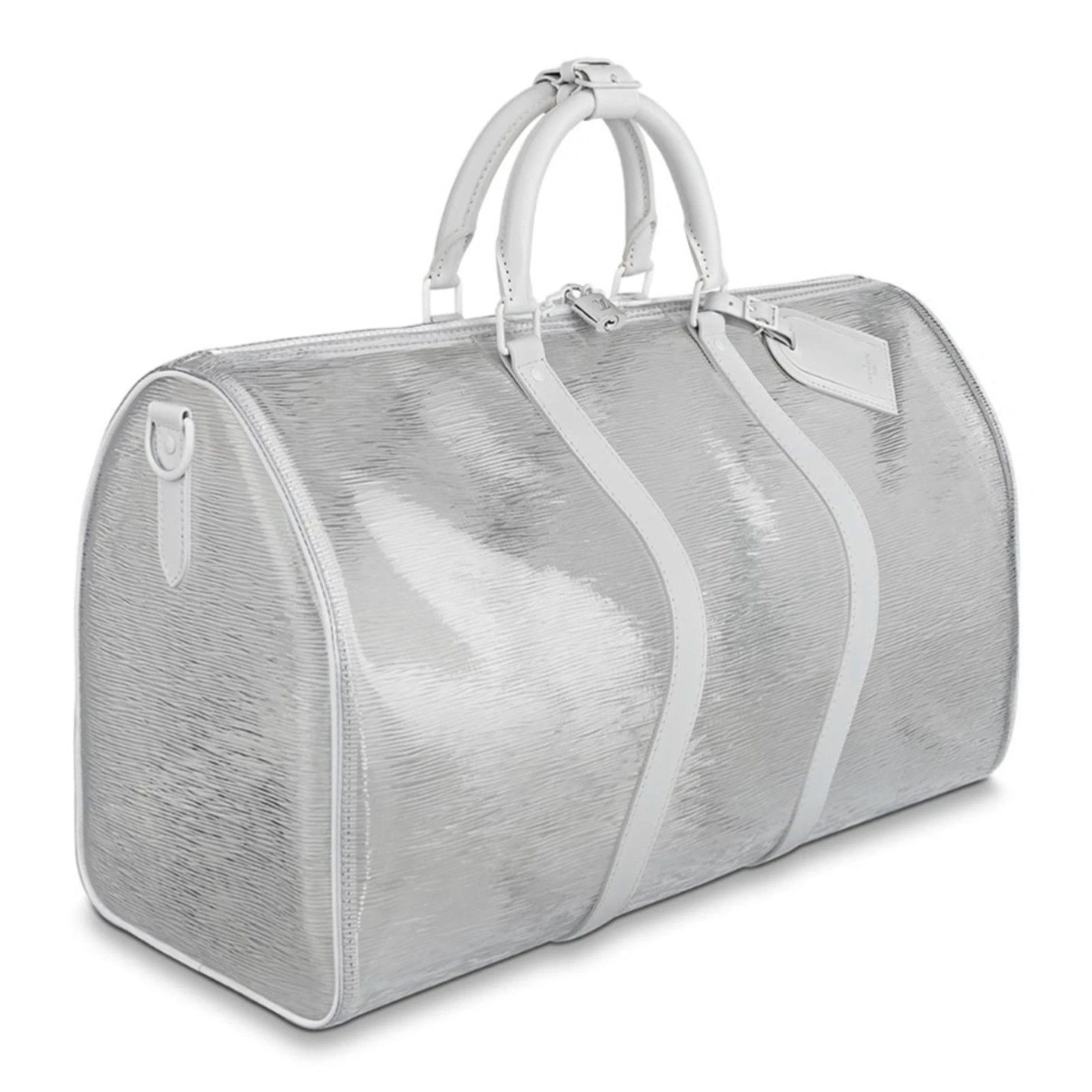 Louis Vuitton Louis Vuitton Clear Epi White Duffle Weekend Travel Bag Size ONE SIZE - 5 Thumbnail