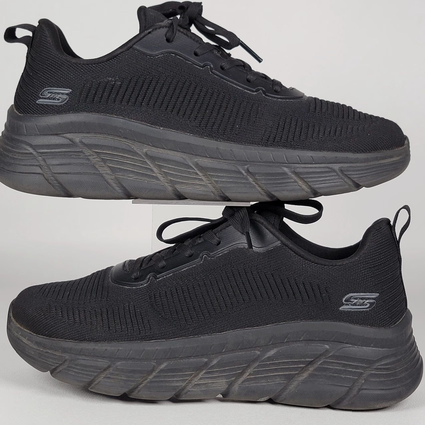 SKECHERS Skechers Women Trainers - Bobs B Flex Hi Flying Black US 8.5 / EU 38.5 - Lace Up Memory Foam - Womens Size US 9 / IT 39 - 5 Thumbnail