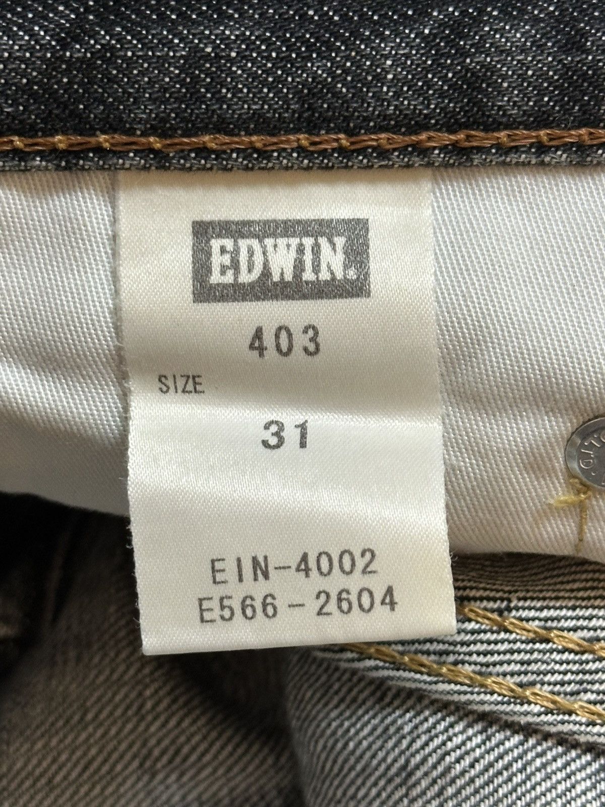 Edwin Vintage Japan Edwin 403 Faded Wash Style Loose Jeans Size US 32 / EU 48 - 10 Thumbnail