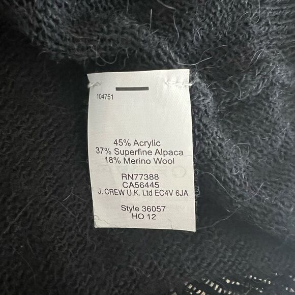 Designer J.CREW merino wool cardigan Jeweled Buttons Size XXS / US 00 / IT 34 - 4 Thumbnail