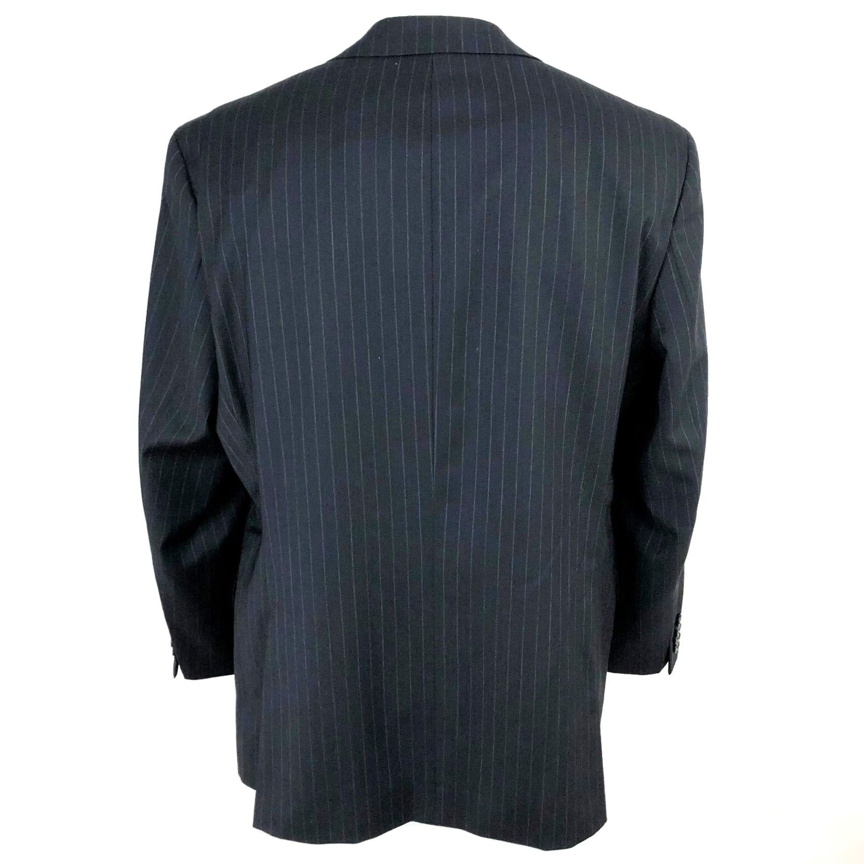 Hugo Boss Hugo Boss Jacket 42R Pasolini/Movie Black 100% Virgin Wool Button Sport Coat Jacket Mens Regular 4-Button Notch Lapel Wool Solid Vintage No Size US XS / EU 42 / 0 - 4 Thumbnail