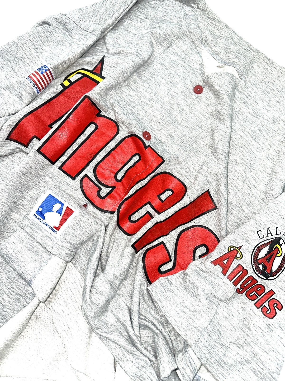 MLB Baseball Jersey Los Angeles Angels Vintage 90s Size US L / EU 52-54 / 3 - 3 Thumbnail