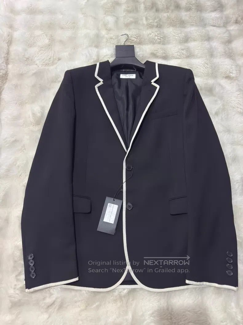 Saint Laurent Paris Saint Laurent Paris Black and White Men's Suit i Size US L / EU 52-54 / 3 - 1 Thumbnail