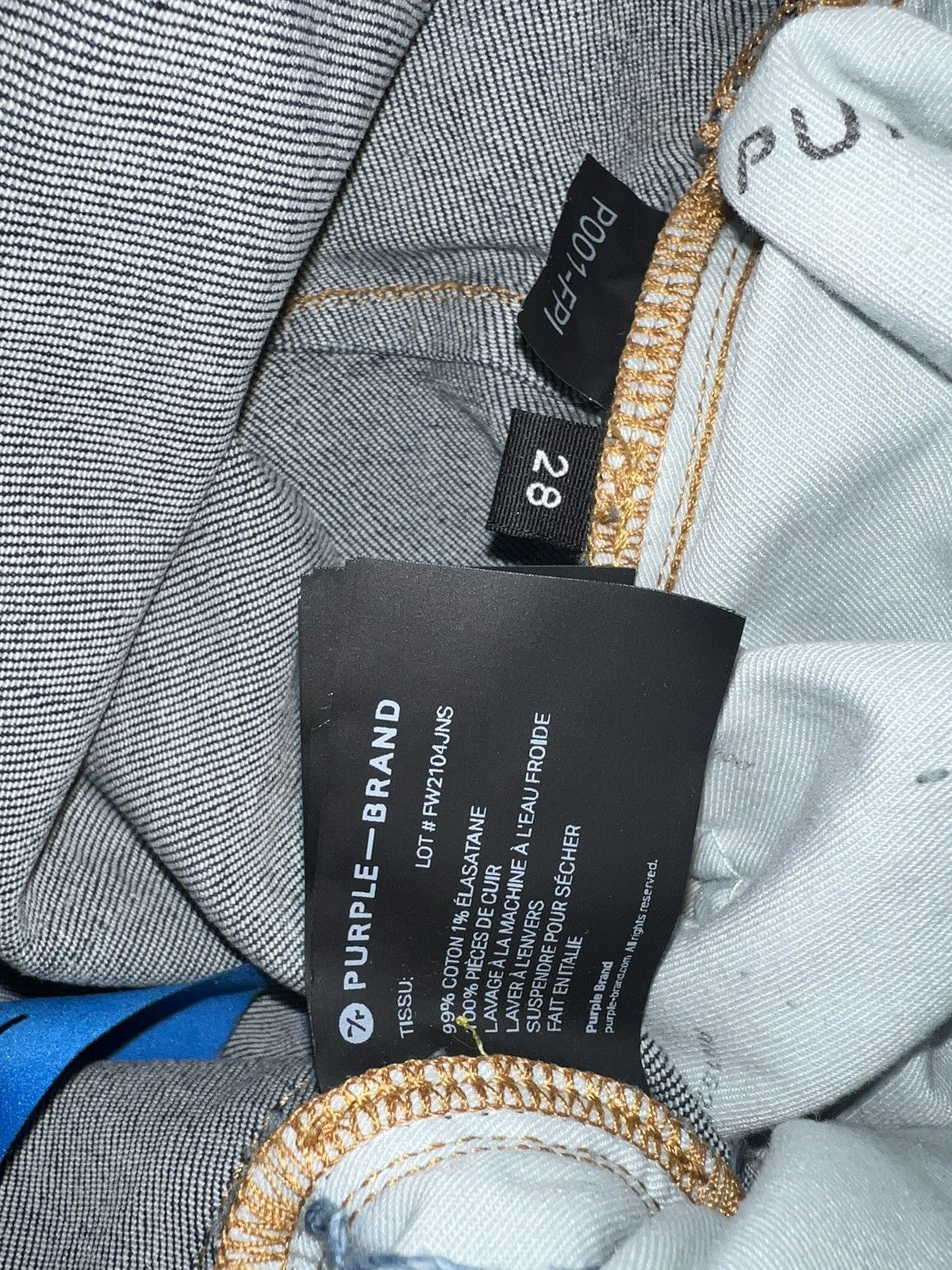 Purple Brand Purple Brand Black Label P001 Size US 28 / EU 44 - 4 Thumbnail