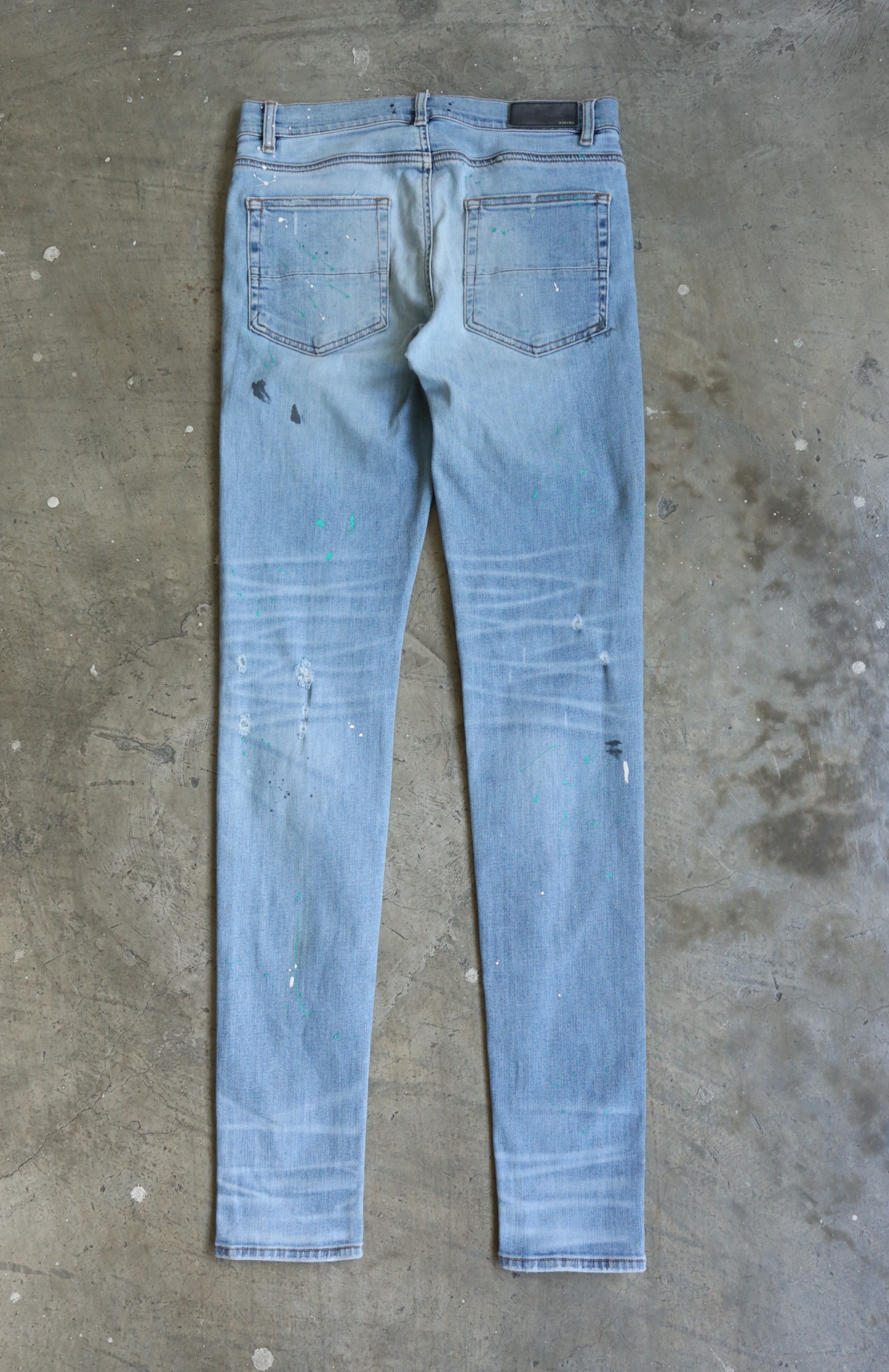 Amiri Amiri - Paint Splatter Artist Broken Denim Jean Size US 32 / EU 48 - 4 Thumbnail