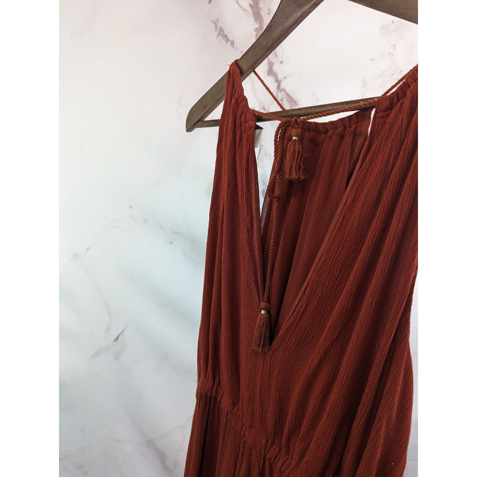 Anthropologie Anthropologie Elevenses Jumpsuit Women XS North Beach Orange Size 26" / US 2 / IT 38 - 7 Thumbnail