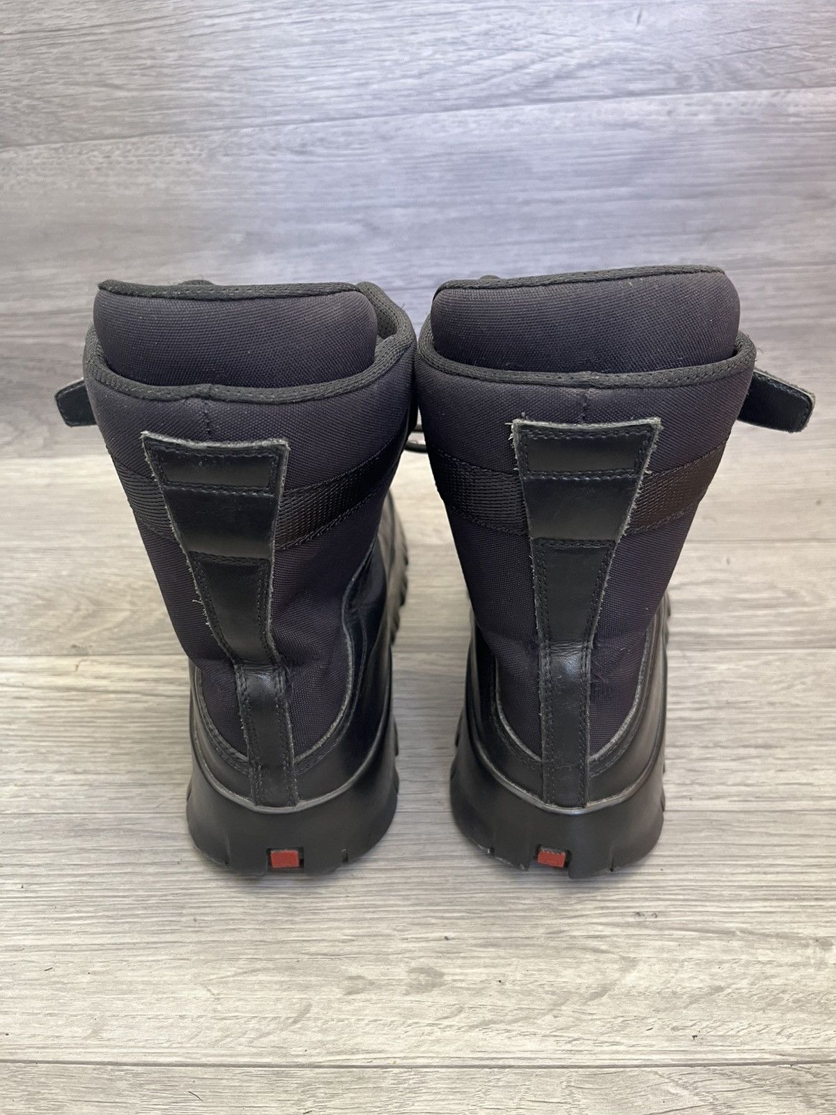 Prada Vintage 00's Prada linea rossa platform rubber sole sz 38.5 Size US 8.5 / IT 38.5 - 5 Thumbnail