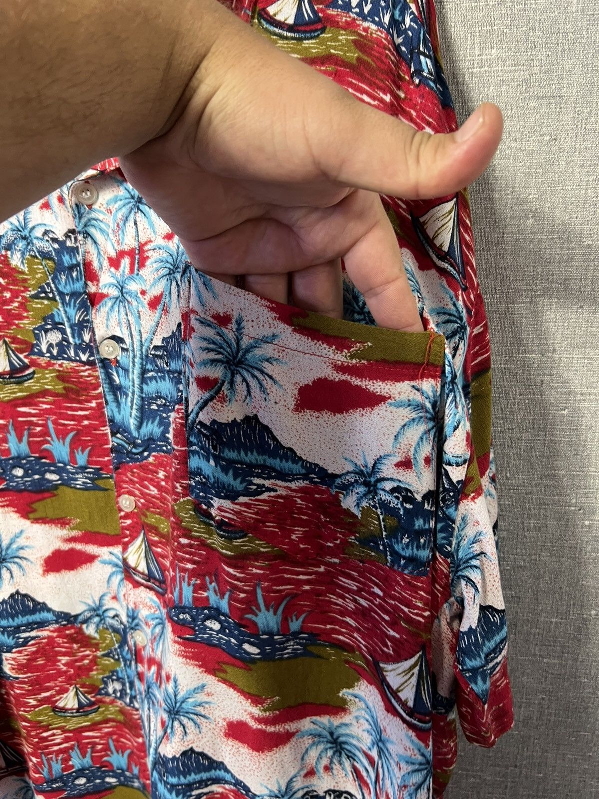 Fubu × Vintage Rare FUBU All Over Printed Hawaiian Button Shirt 100% Rayon Size US XL / EU 56 / 4 - 7 Thumbnail