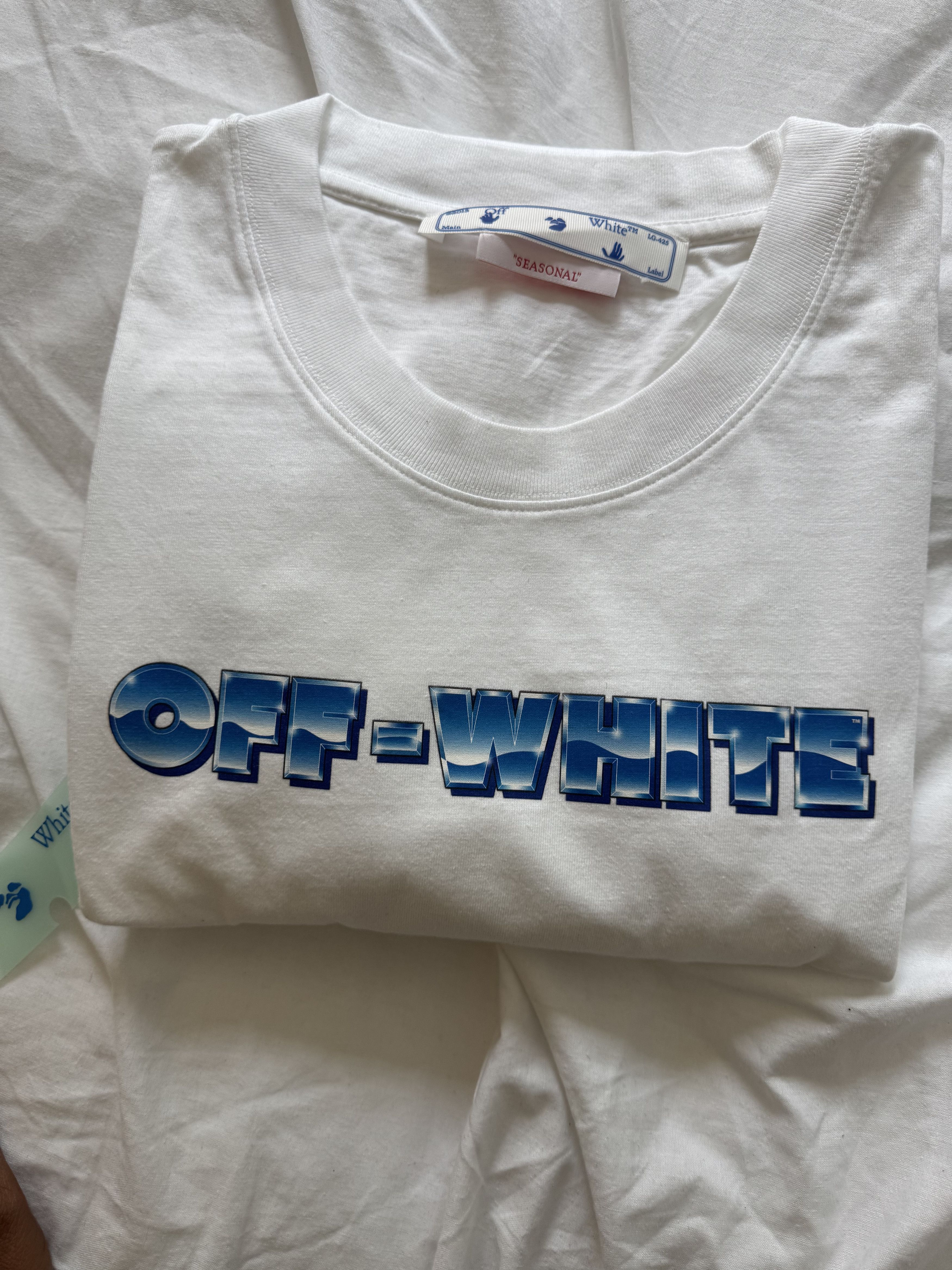 Off-White Blue arrow metallic shirt Size US XXL / EU 58 / 5 - 5 Thumbnail