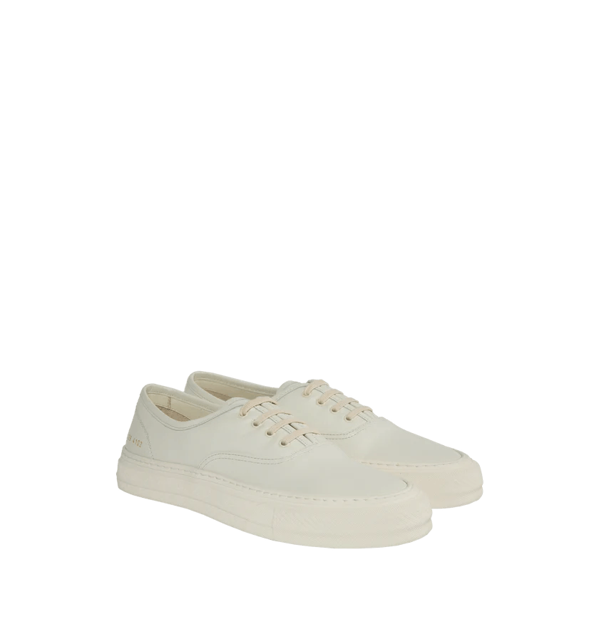 Common Projects o1h1sh11224 Four Hole Lace Up Sneakers in Off White Size US 6 / EU 39 - 2 Thumbnail
