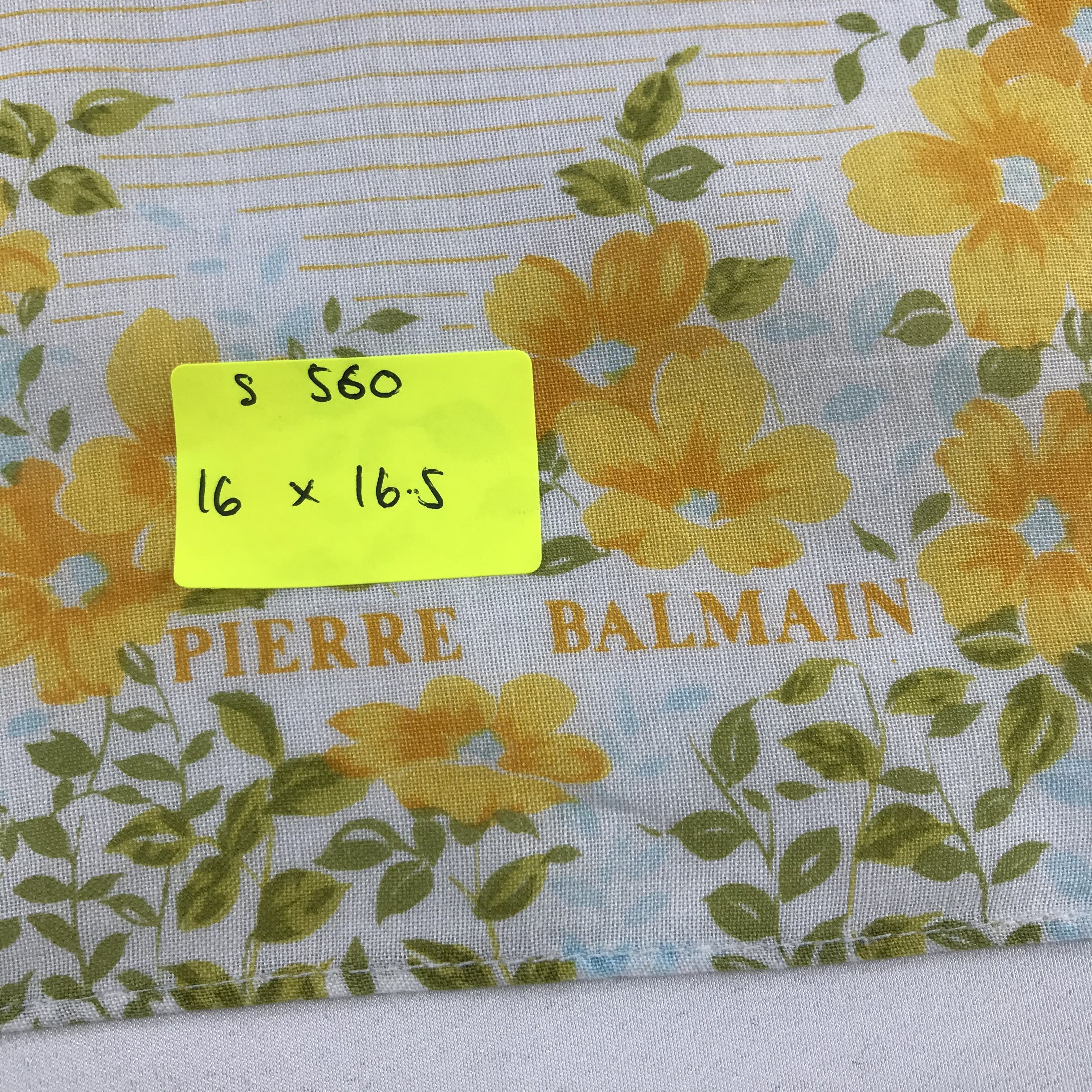 Pierre Balmain × Vintage Pierre Balmain Bandana / Handkerchief / Neckerchief - S560 Size ONE SIZE - 5 Thumbnail