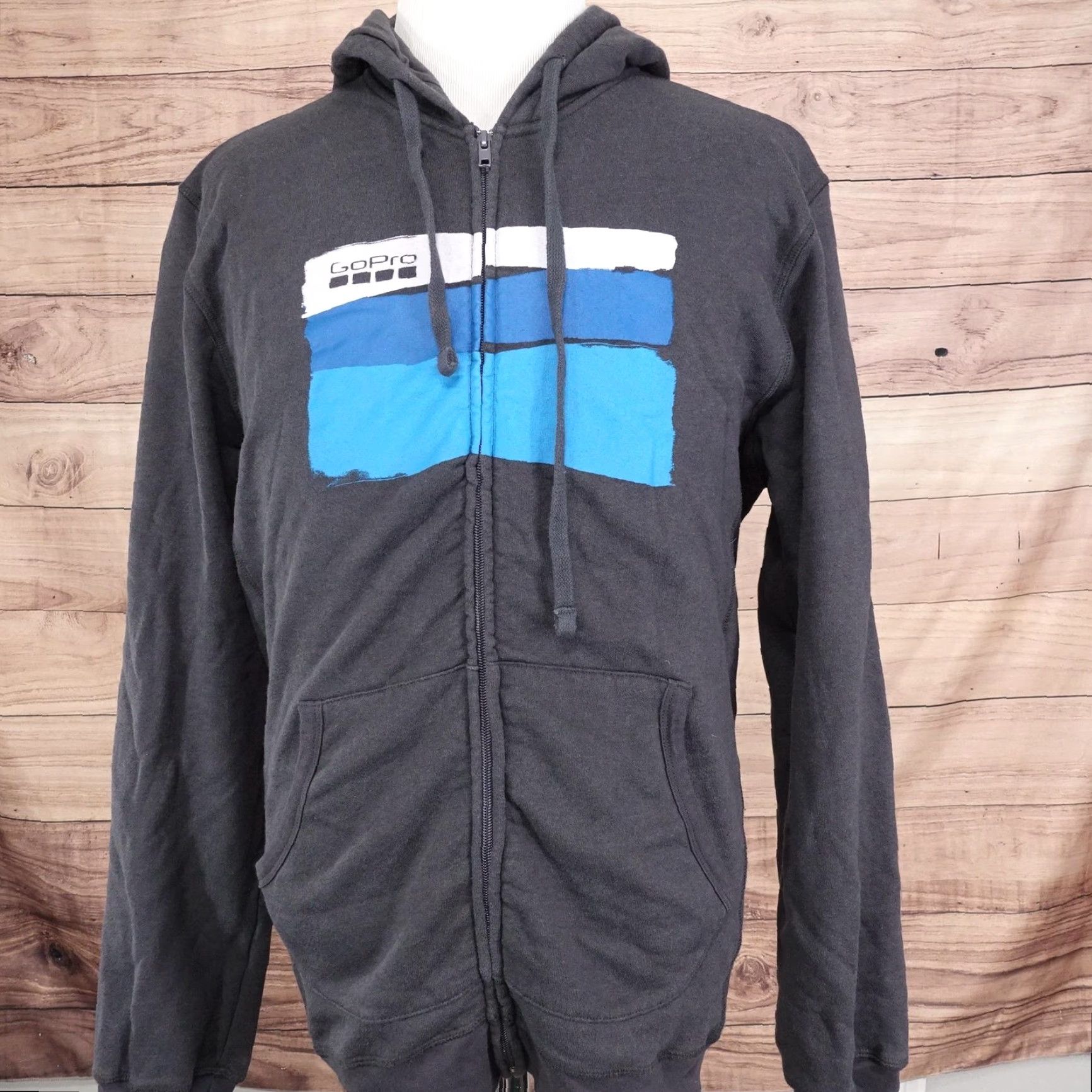 Vintage GoPro Hoodie Mens L Full Zip Graphic Pullover Sweatshirt Size US L / EU 52-54 / 3 - 3 Thumbnail