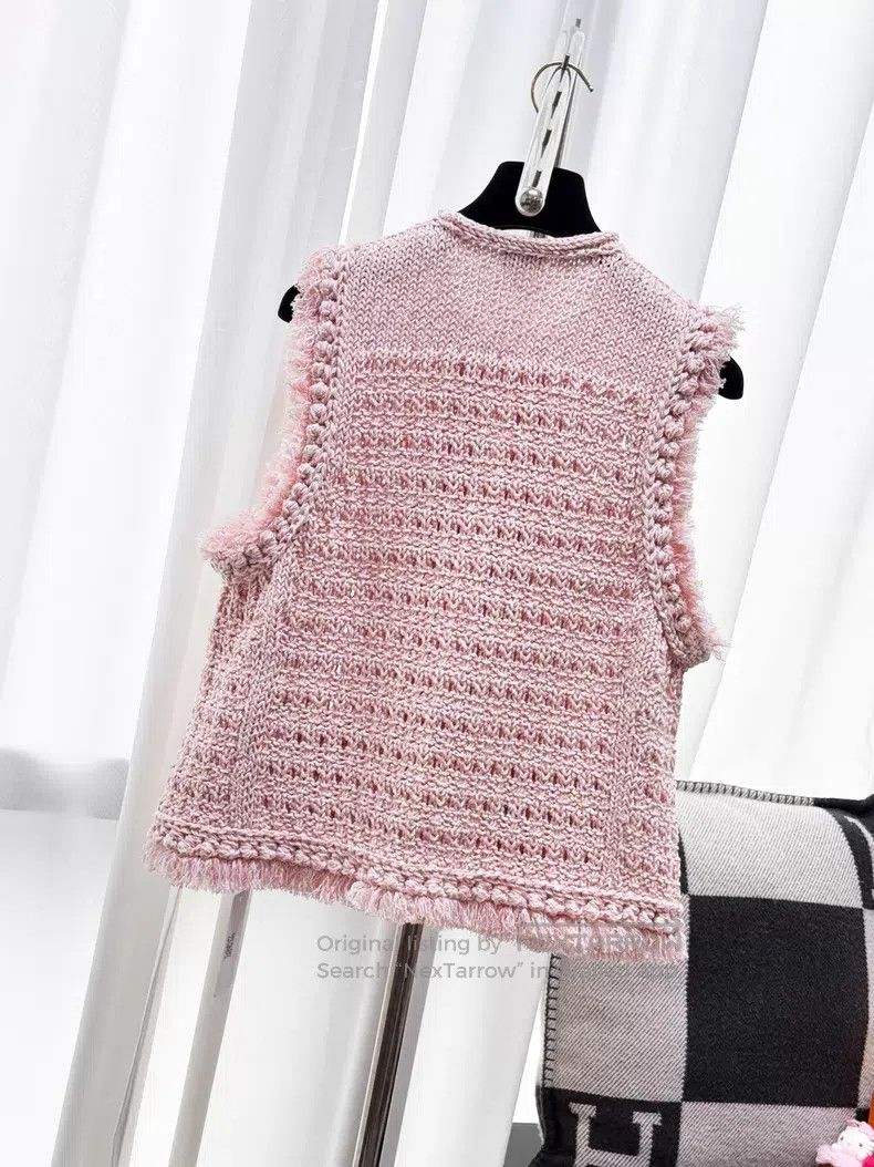 Chanel Chanel Woven hollow tassel vest Size M / US 6-8 / IT 42-44 - 2 Thumbnail