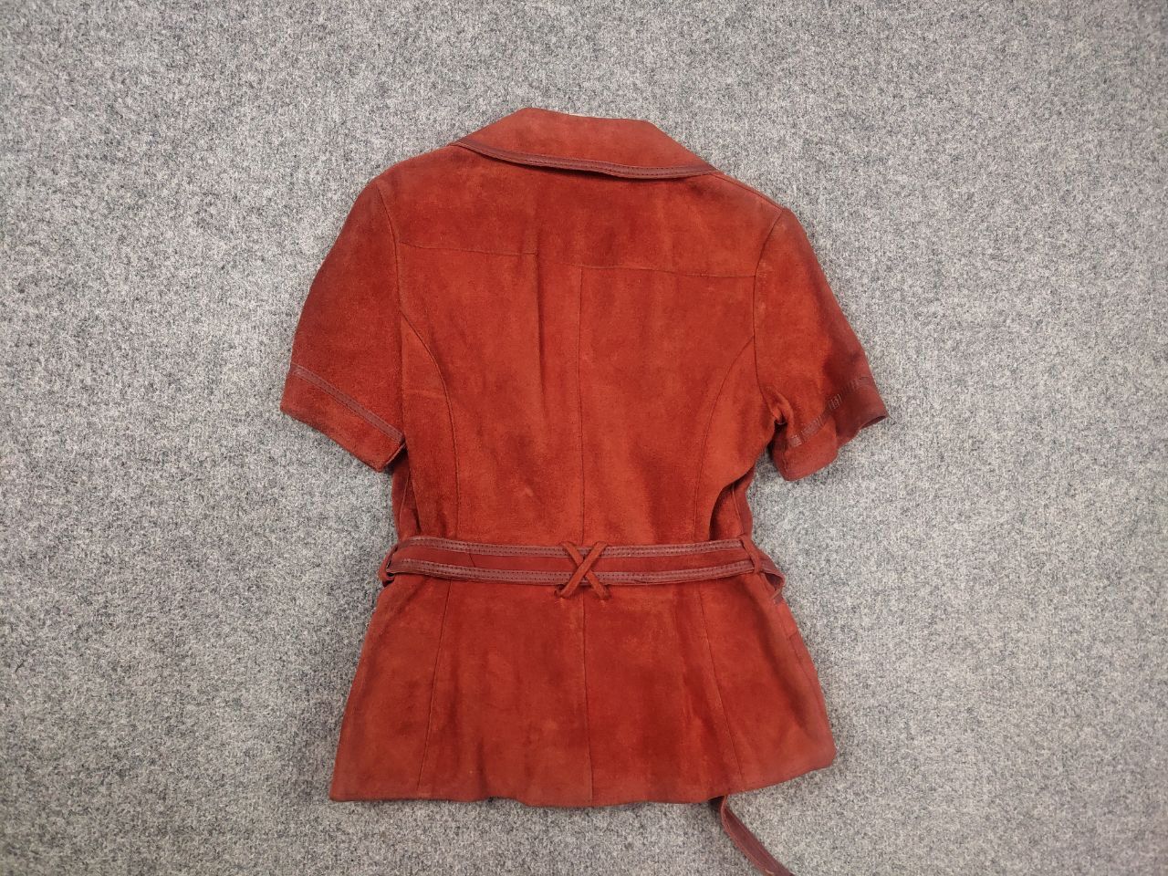 Vintage Vintage 60s Limited Suede Leather Short sleeve Blazer Jacket Size L / US 10 / IT 46 - 9 Thumbnail