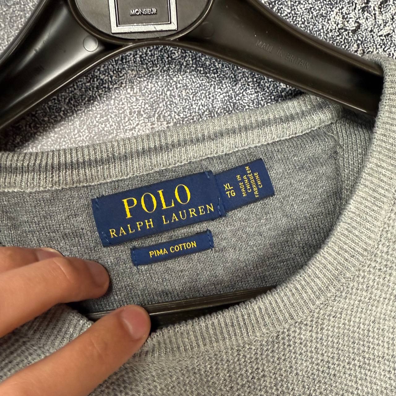 Polo Ralph Lauren Vintage Polo Ralph Lauren Grey Sweater Size XL Size US XL / EU 56 / 4 - 3 Thumbnail