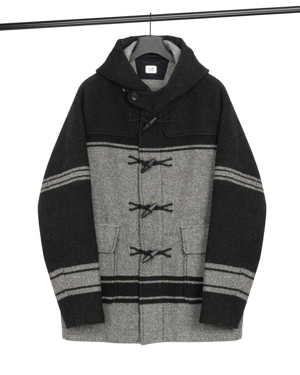 C.P. Company C.P. COMPANY Duffel Jacquard Striped Woolen Coat Size US M / EU 48-50 / 2 - 1 Thumbnail