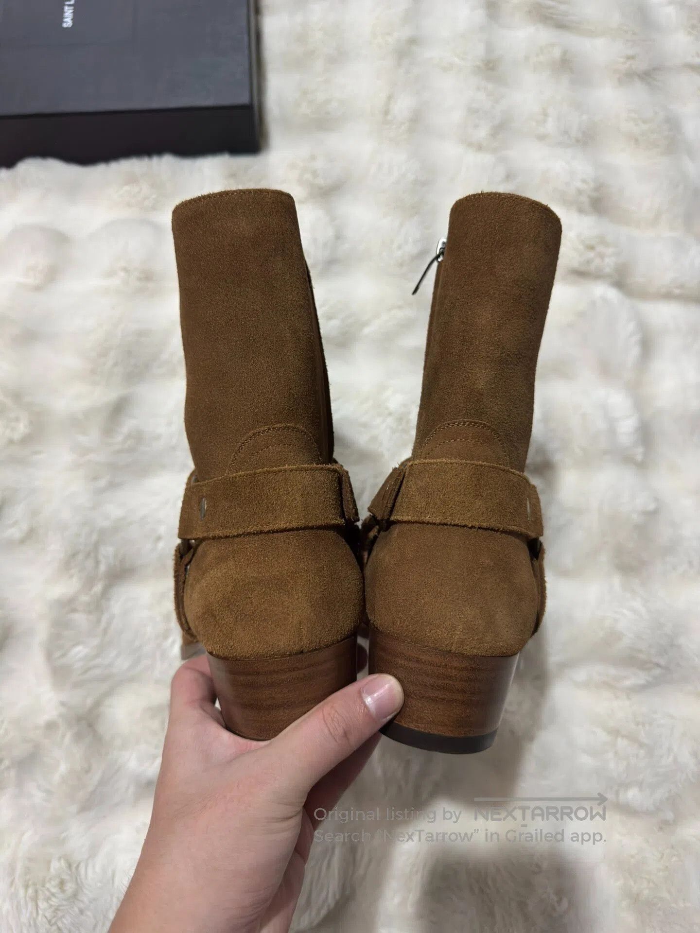 Saint Laurent Paris Saint Laurent Paris Suede Chelsea boots with buckle| Size US 10 / EU 43 - 8 Thumbnail