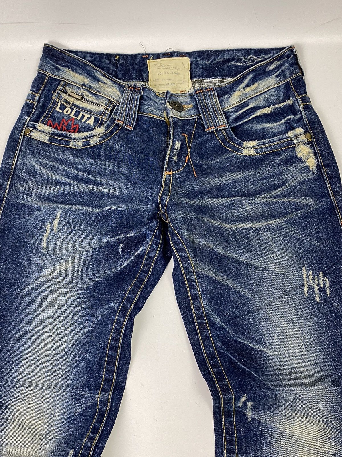 If Six Was Nine lolita mudwash jeans ifsixwasnine lgb style Size US 28 / EU 44 - 5 Thumbnail