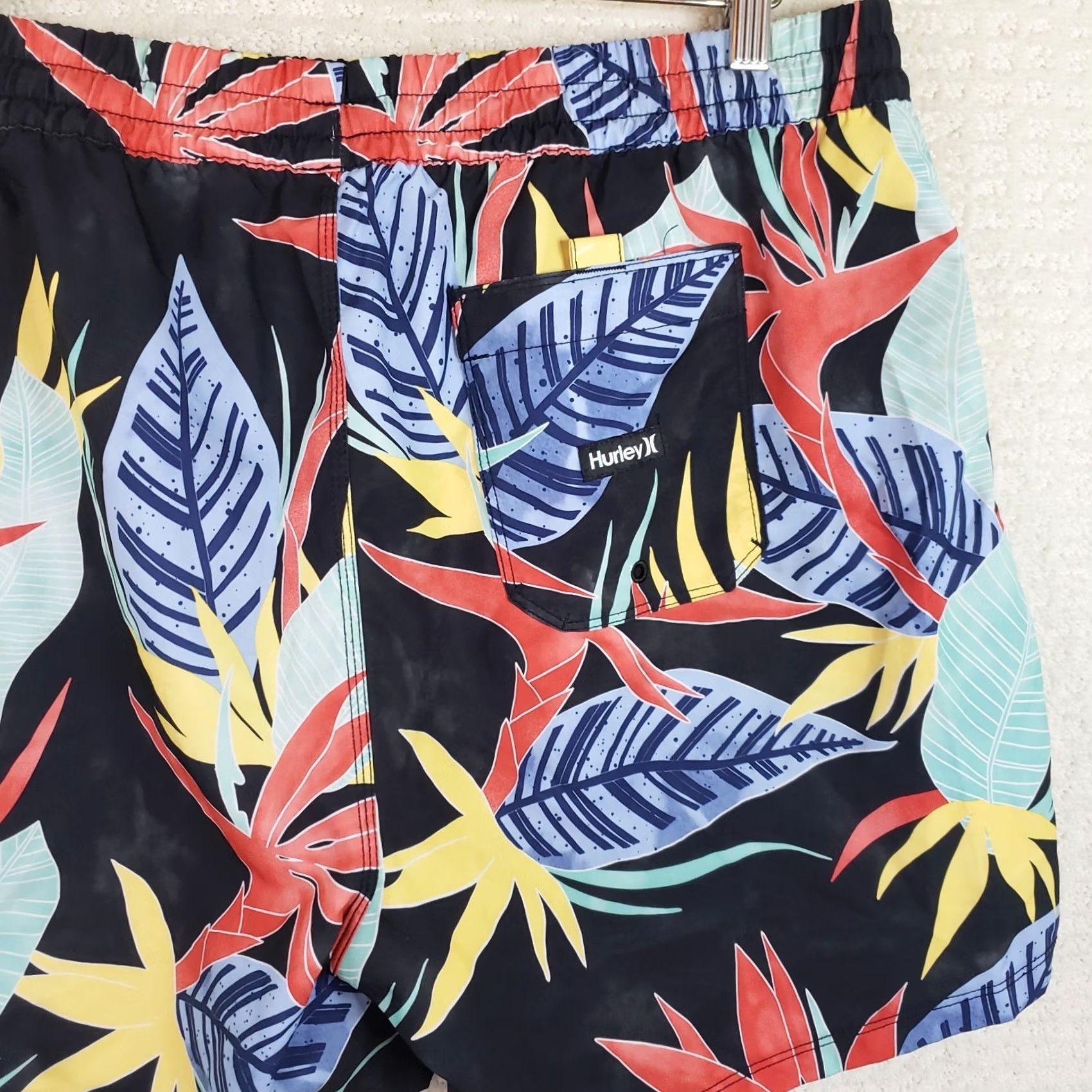 Hurley Hurley Swim Trunks Boardshorts Men's XXL Multicolor Hawaiian Tropical Floral Size US 39 - 6 Thumbnail