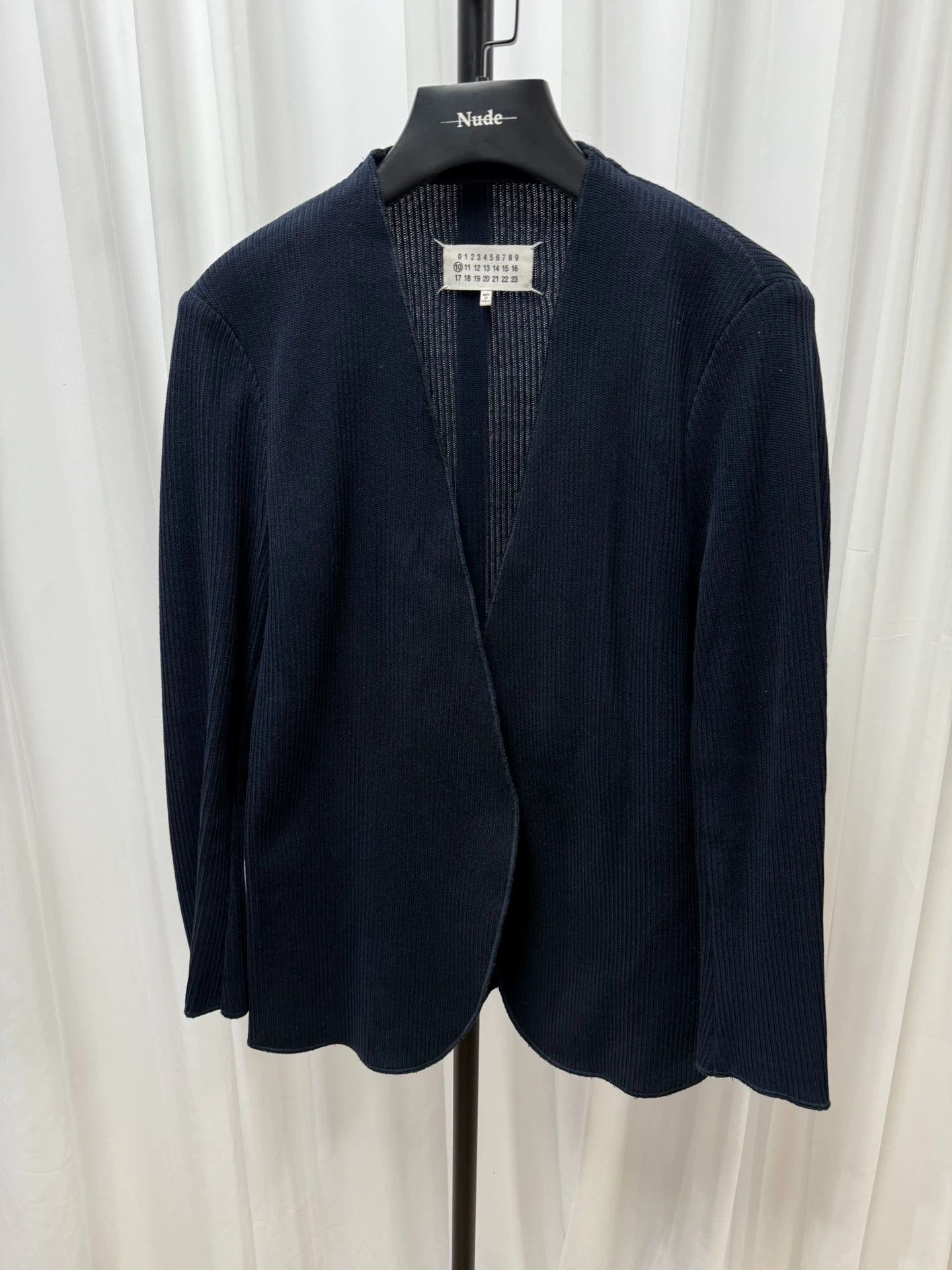 Maison Margiela Masion Margiela Knitted Collarless Blazer Size 46R - 3 Thumbnail