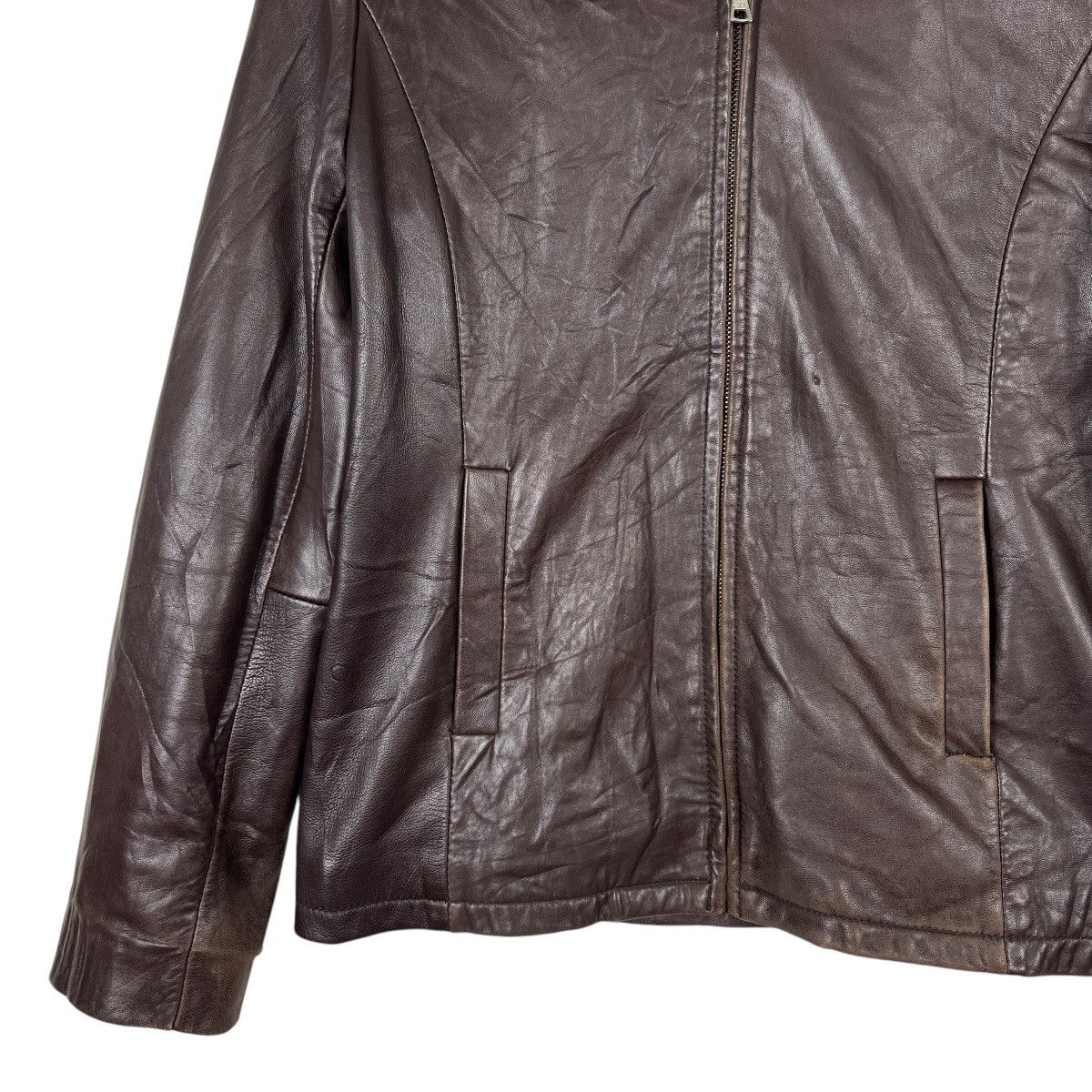 Banana Republic 🔥 RARE 80s-90s VINTAGE BANANA REPUBLIC LEATHER JACKET Size US M / EU 48-50 / 2 - 4 Thumbnail
