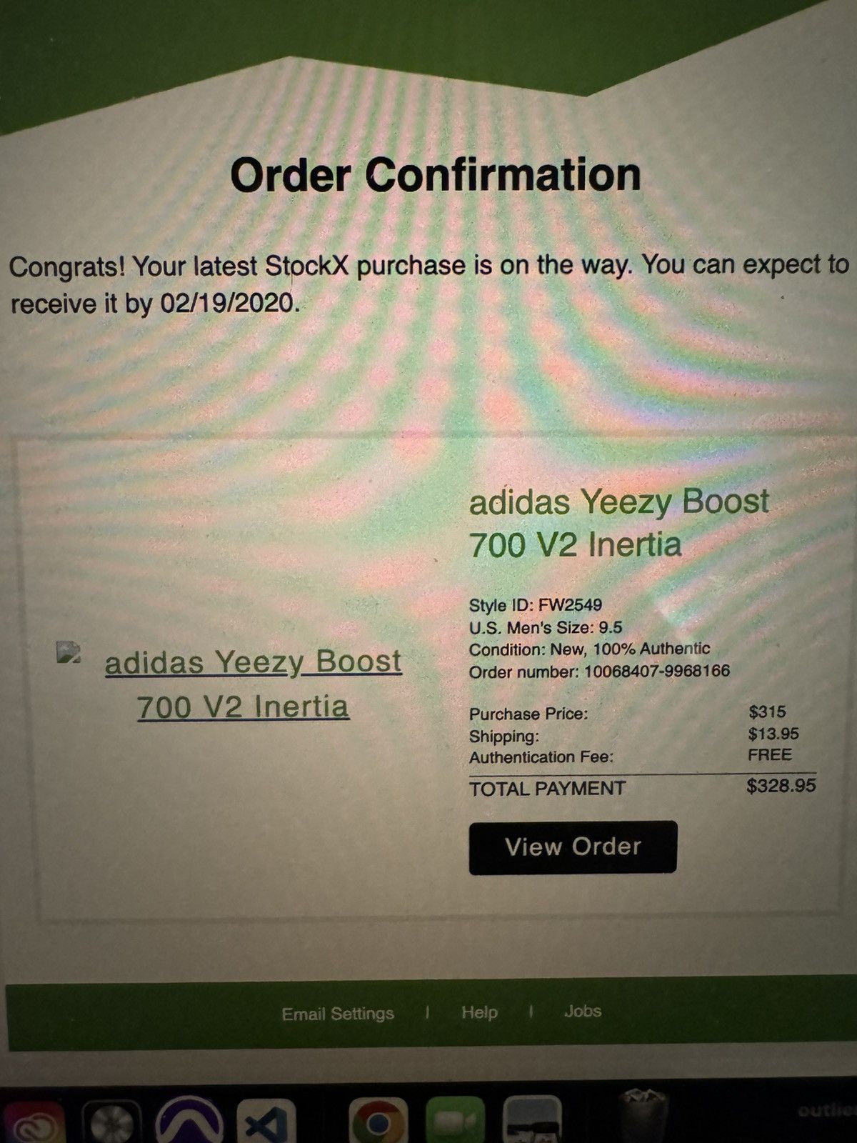 Adidas YEEZY 700 v2 Inertia Size US 9.5 / EU 42-43 - 10 Thumbnail