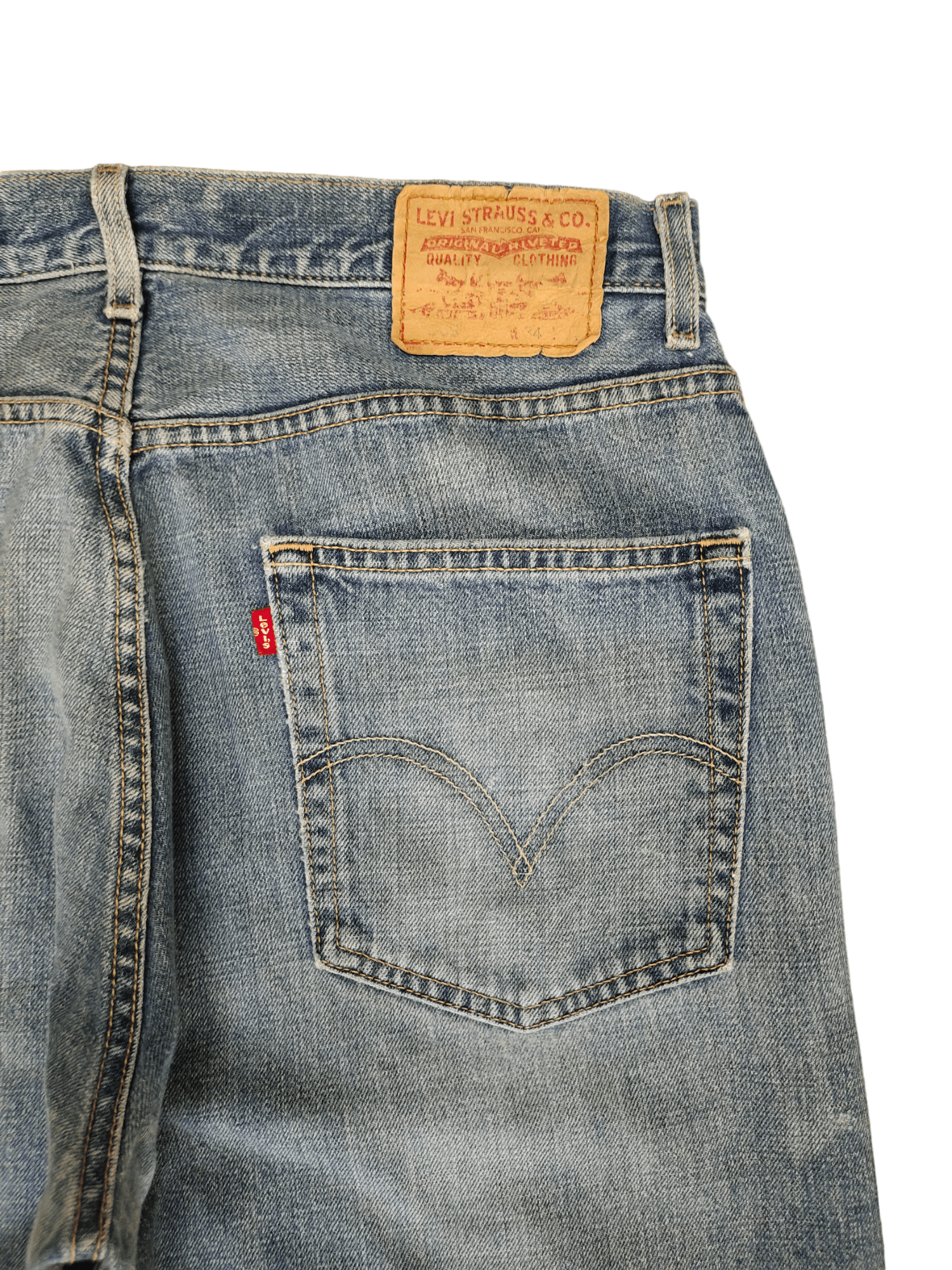 Levi's Vintage Clothing Vintage Y2k Levis Lot 569 Loose Straight Distress Jeans Size US 34 / EU 50 - 12 Thumbnail